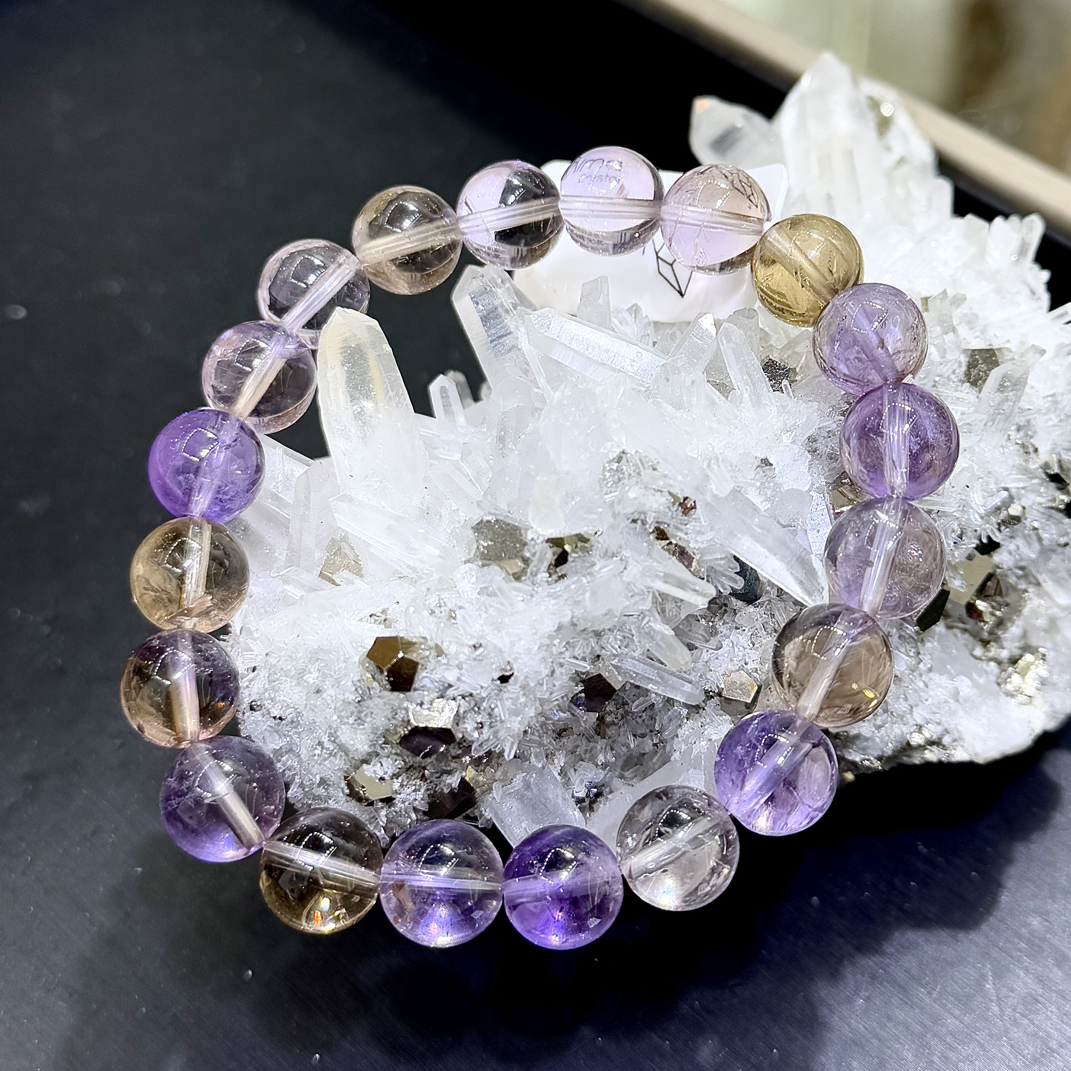 【強運招財】紫黃晶 10mm (編號0711)