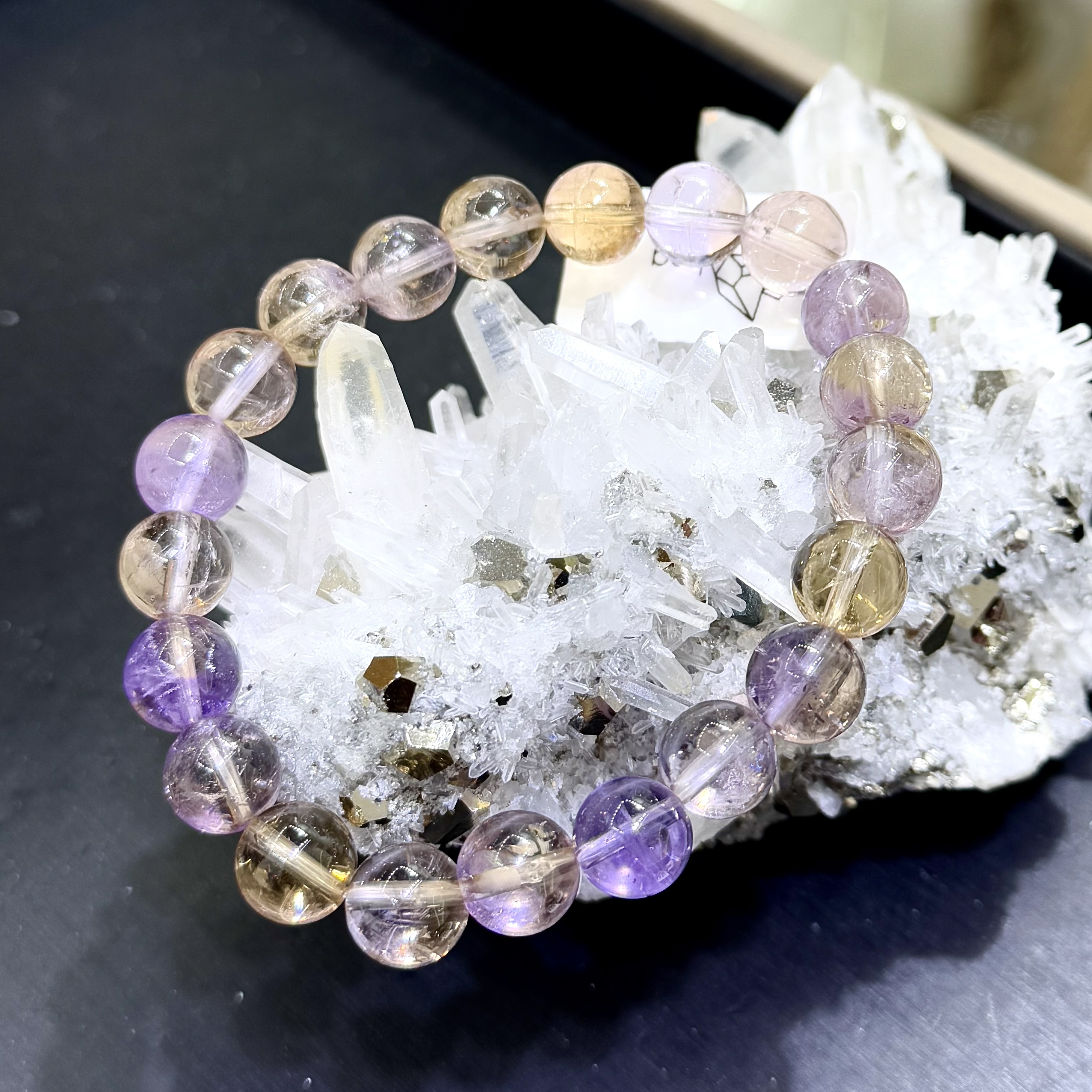 【強運招財】紫黃晶 9mm (編號0712)