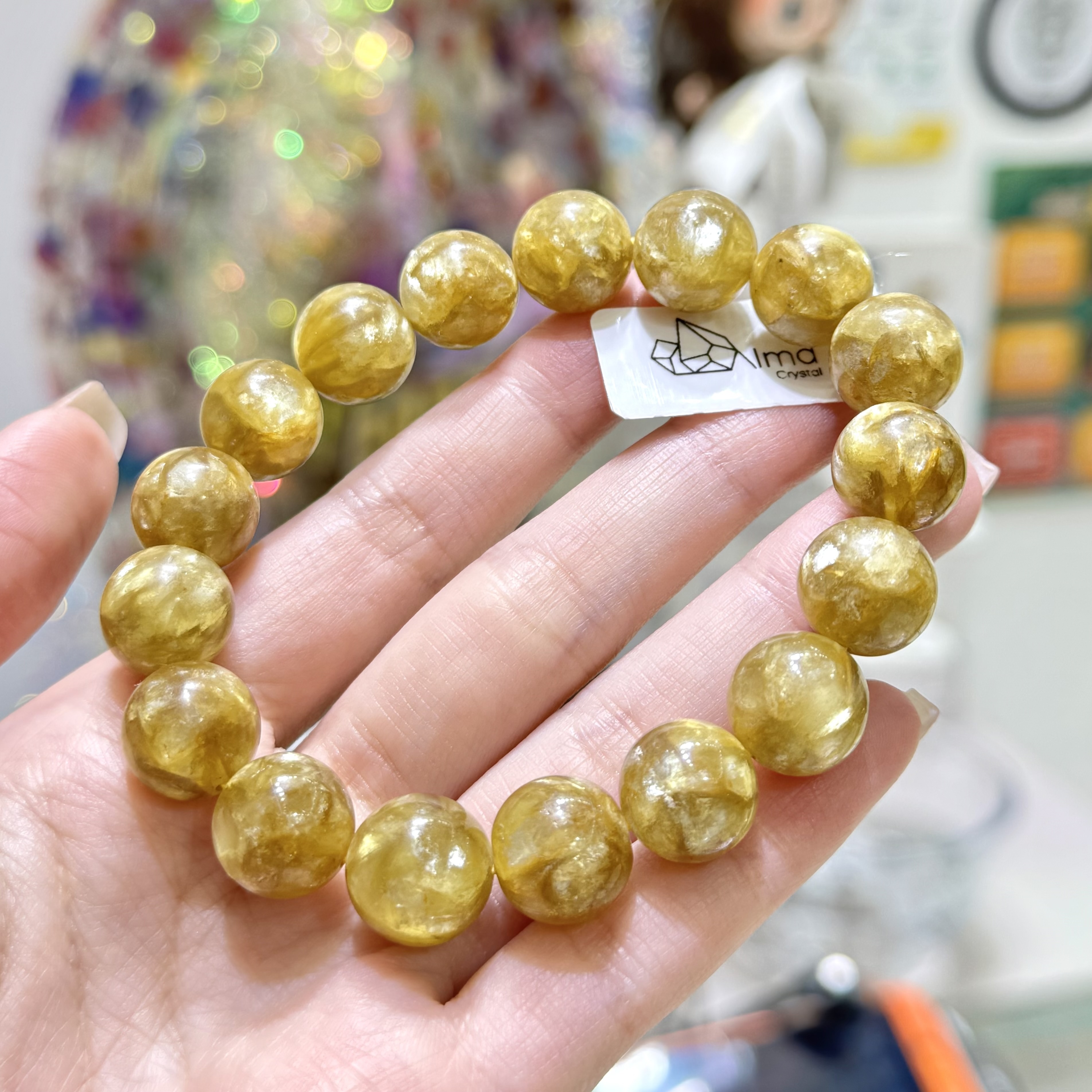 【招財運】金黃鋰雲母 12mm (編號0720)