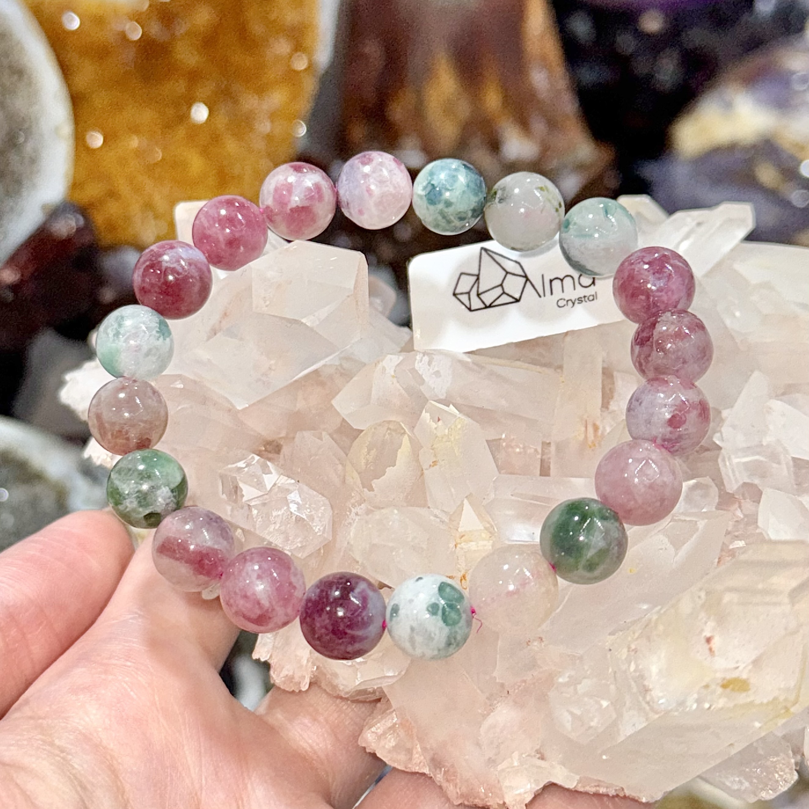 【健康】玉化碧璽 9mm (編號0724)