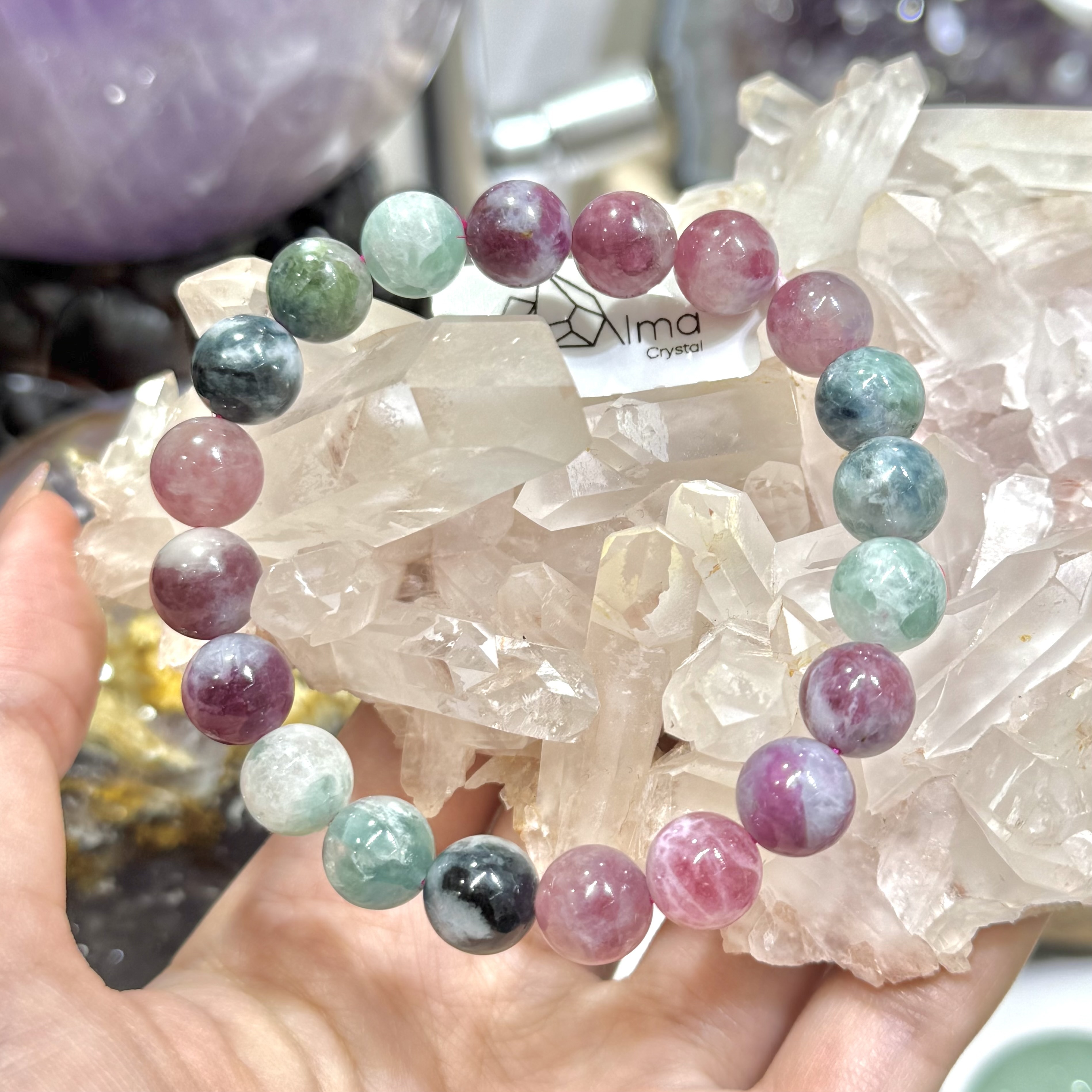 【健康】玉化碧璽 10mm (編號0727)