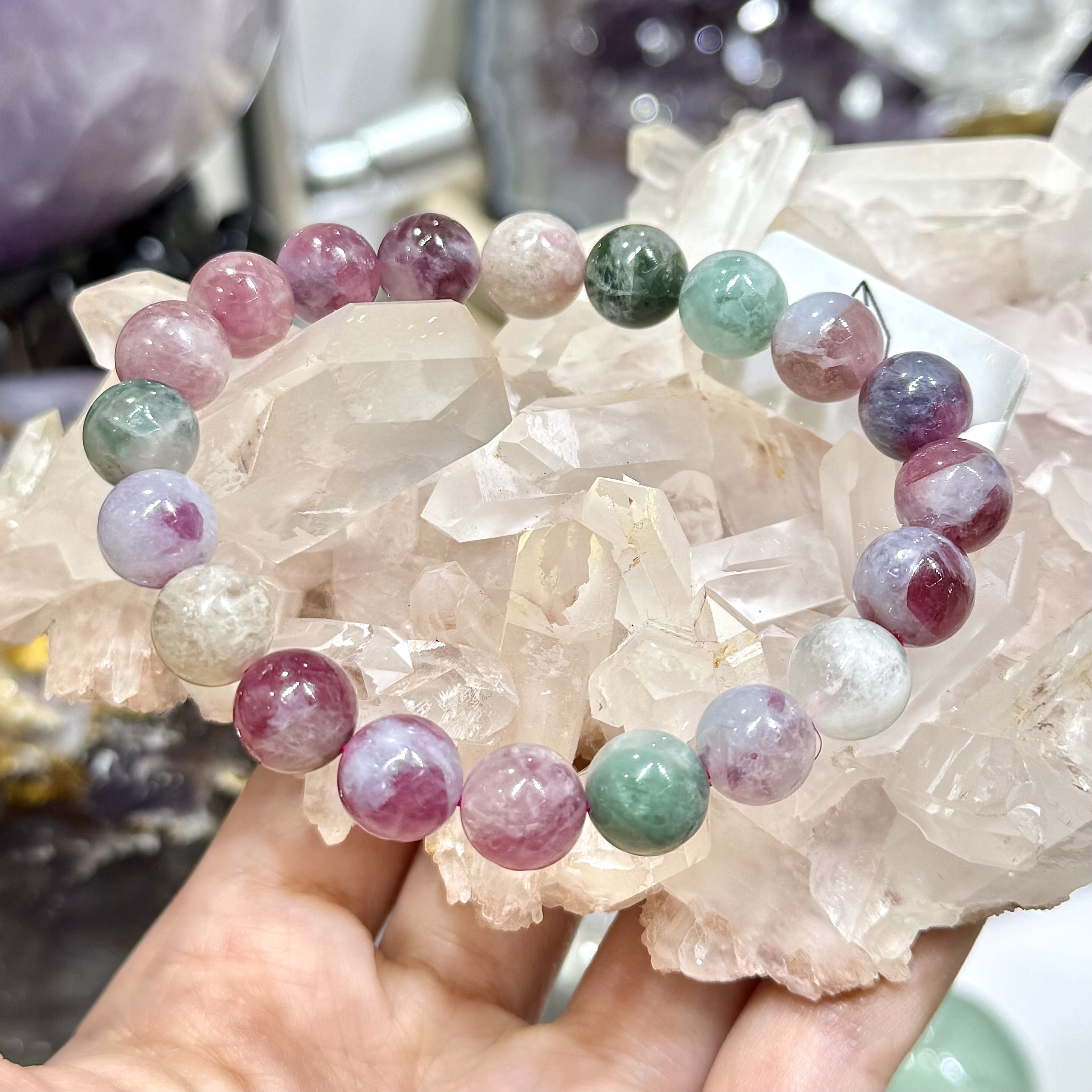 【健康】玉化碧璽 10mm (編號0726)