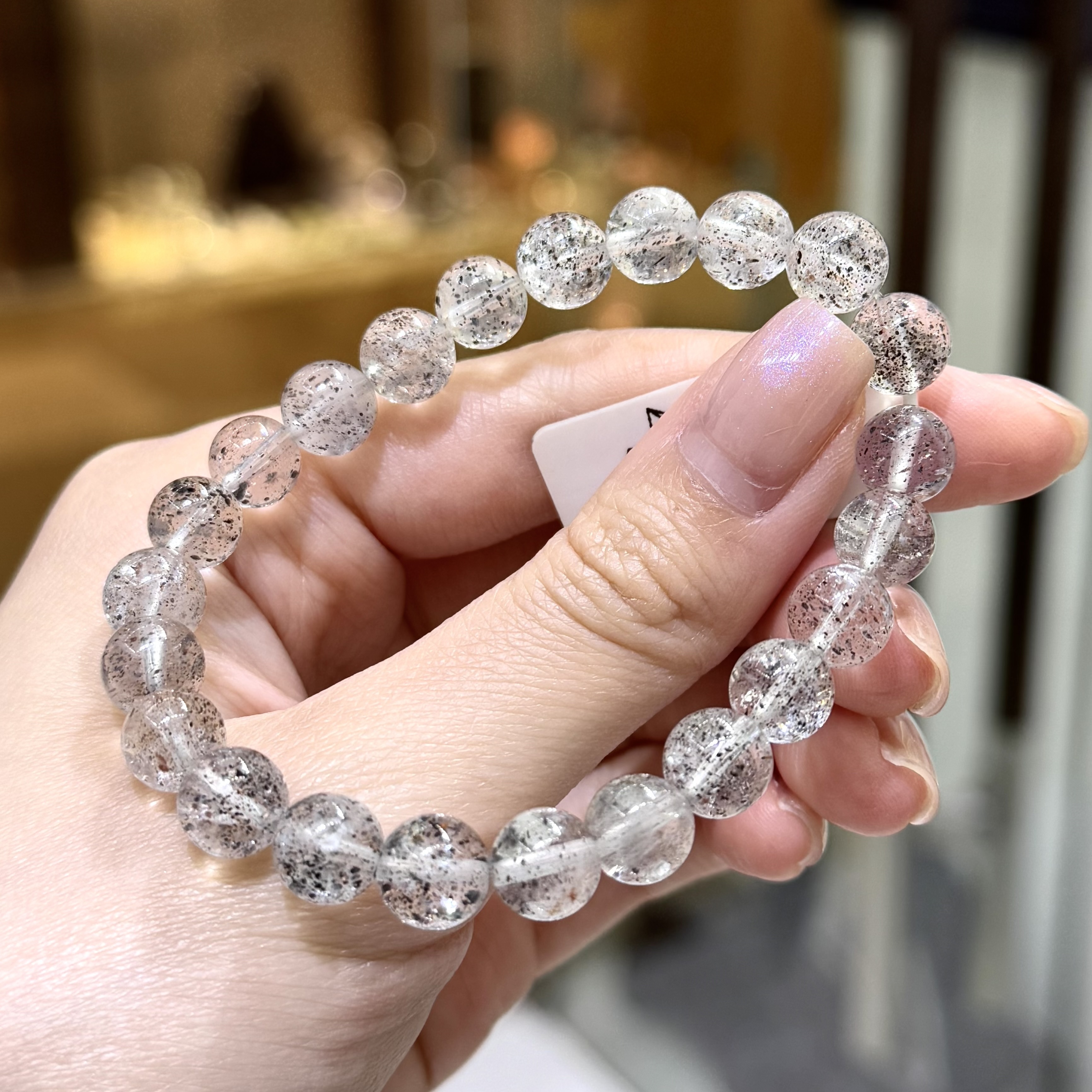 【平衡情緒】清晶黑雲母 8mm (編號0731)