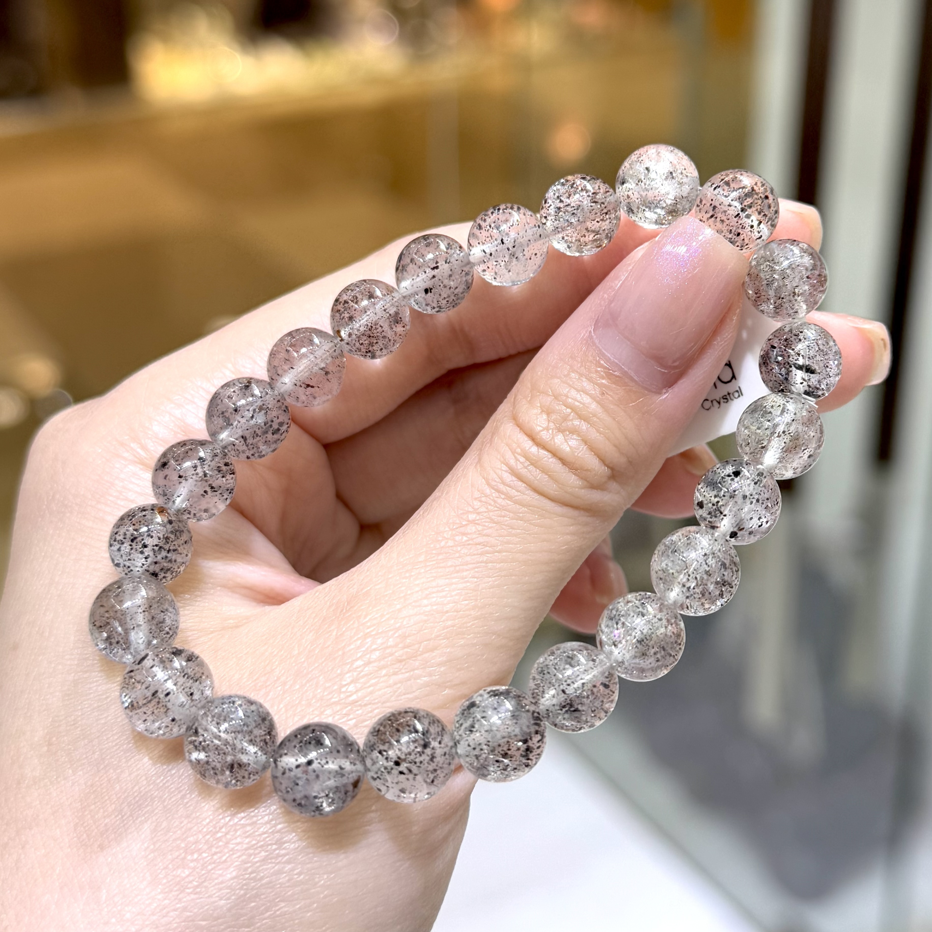 【平衡情緒】清晶黑雲母 7mm (編號0732)