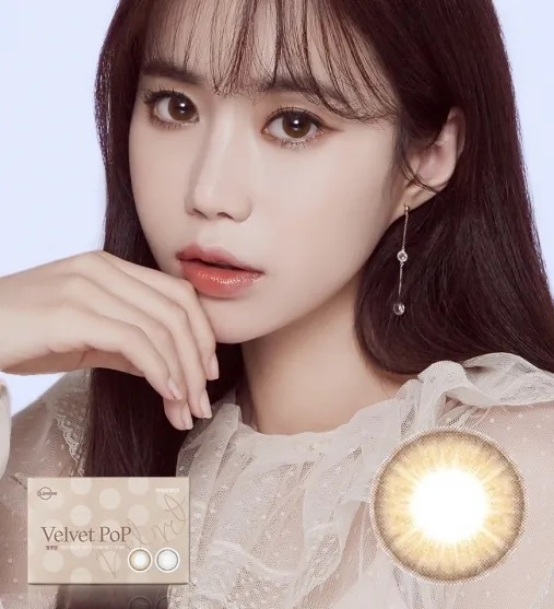 [月拋] Lensme Velvet Pop Brown｜彩妝隱形眼鏡｜每盒2片