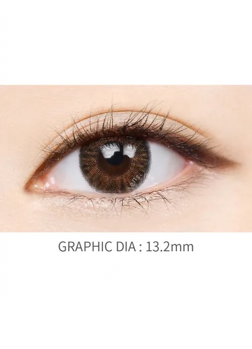 [月拋] Lensme 1 Month Louis Shine Cocktail Sweet Brown｜彩妝矽水凝膠隱形眼鏡｜每盒2片