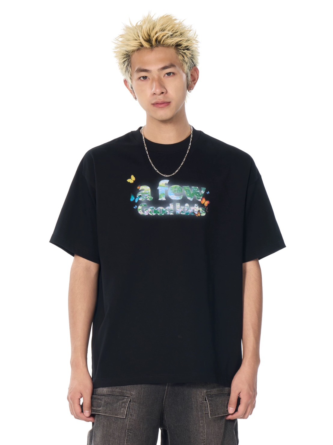 AFGK 蝴蝶環繞LOGO 暈染效果 短T A FEW GOOD KIDS