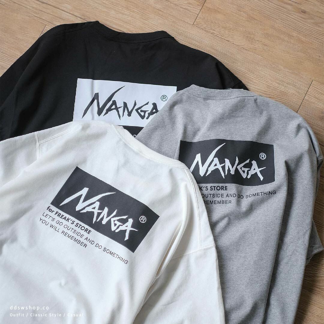 "現貨" NANGA ECO HYB LOGO EMBROIDERY 背圖 LOGO TEE