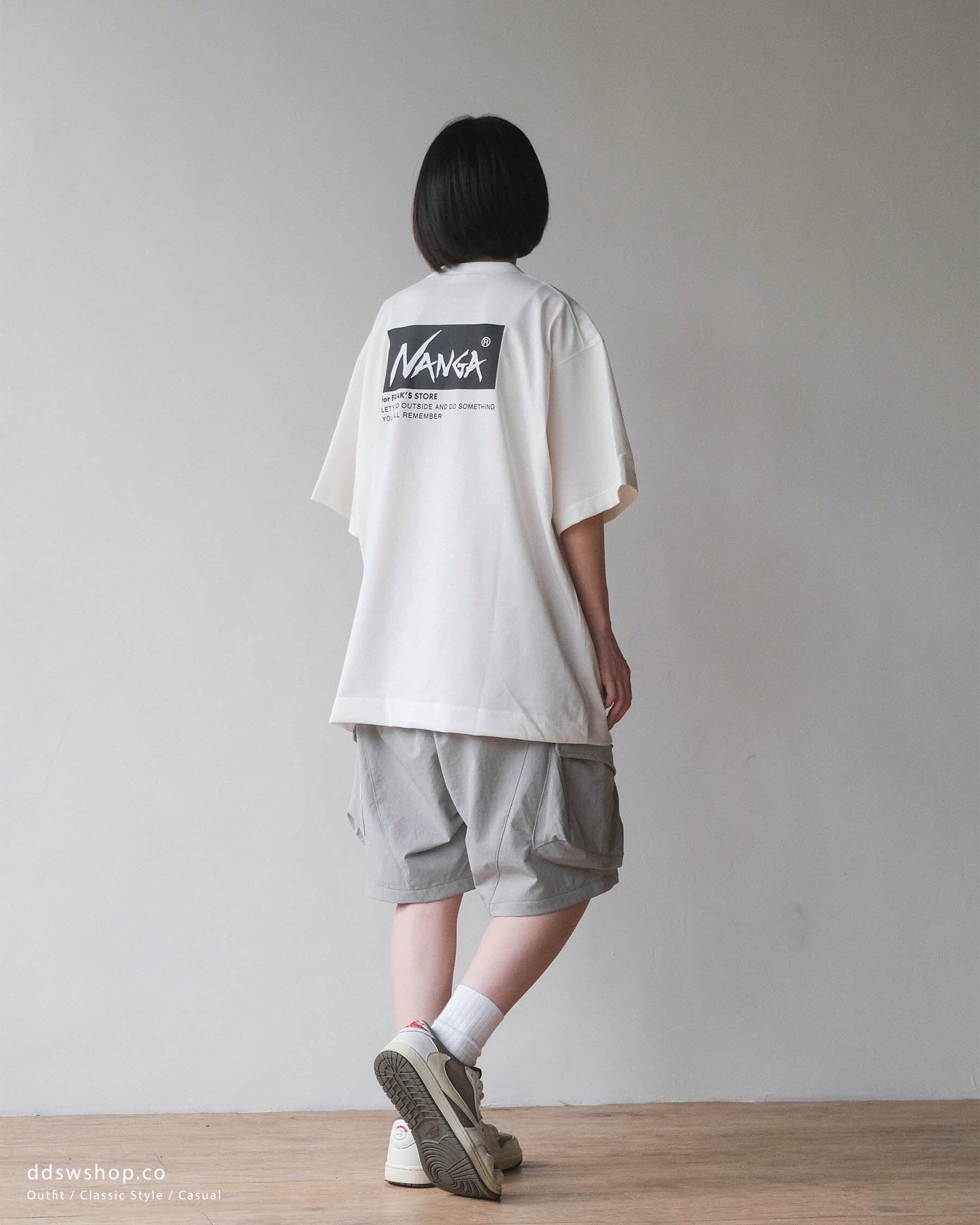 "現貨" NANGA ECO HYB LOGO EMBROIDERY 背圖 LOGO TEE