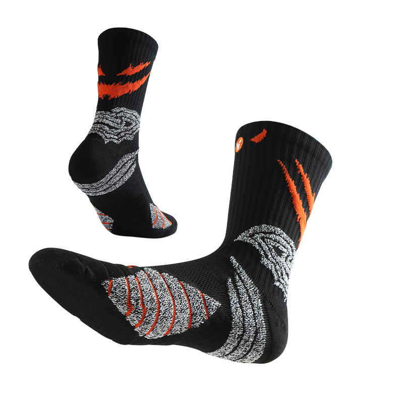 【SCVD204】惡魔-專業運動設計厚底籃球襪