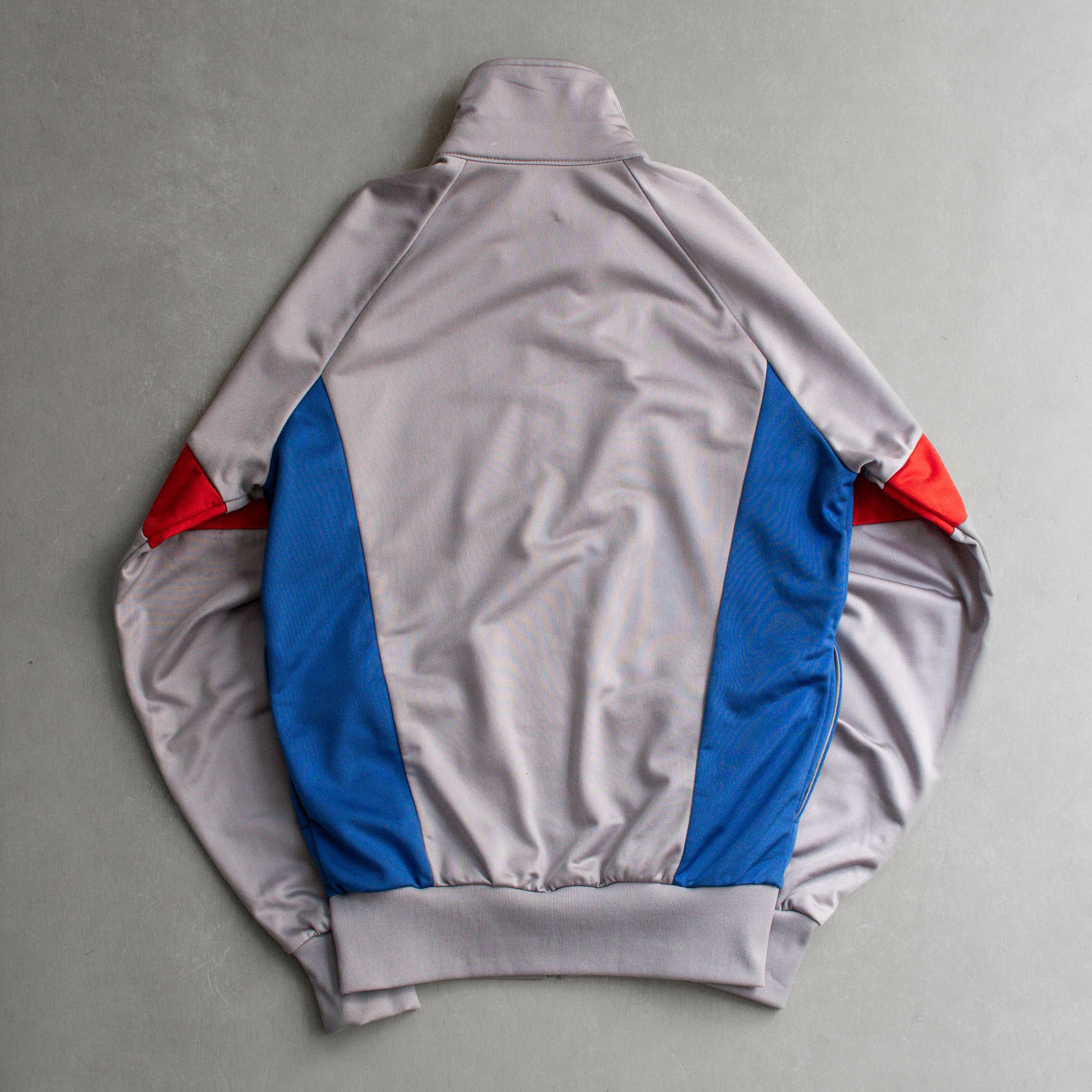 80-90S NIKE TRACK JACKET 美國 灰色 斜肩 高領 運動外套