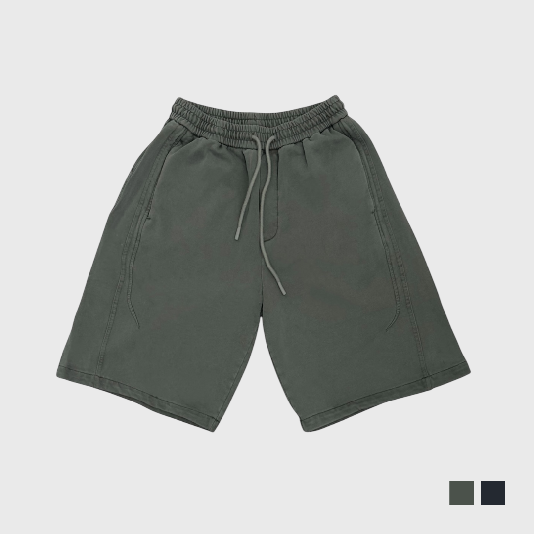 水洗彎刀棉短褲