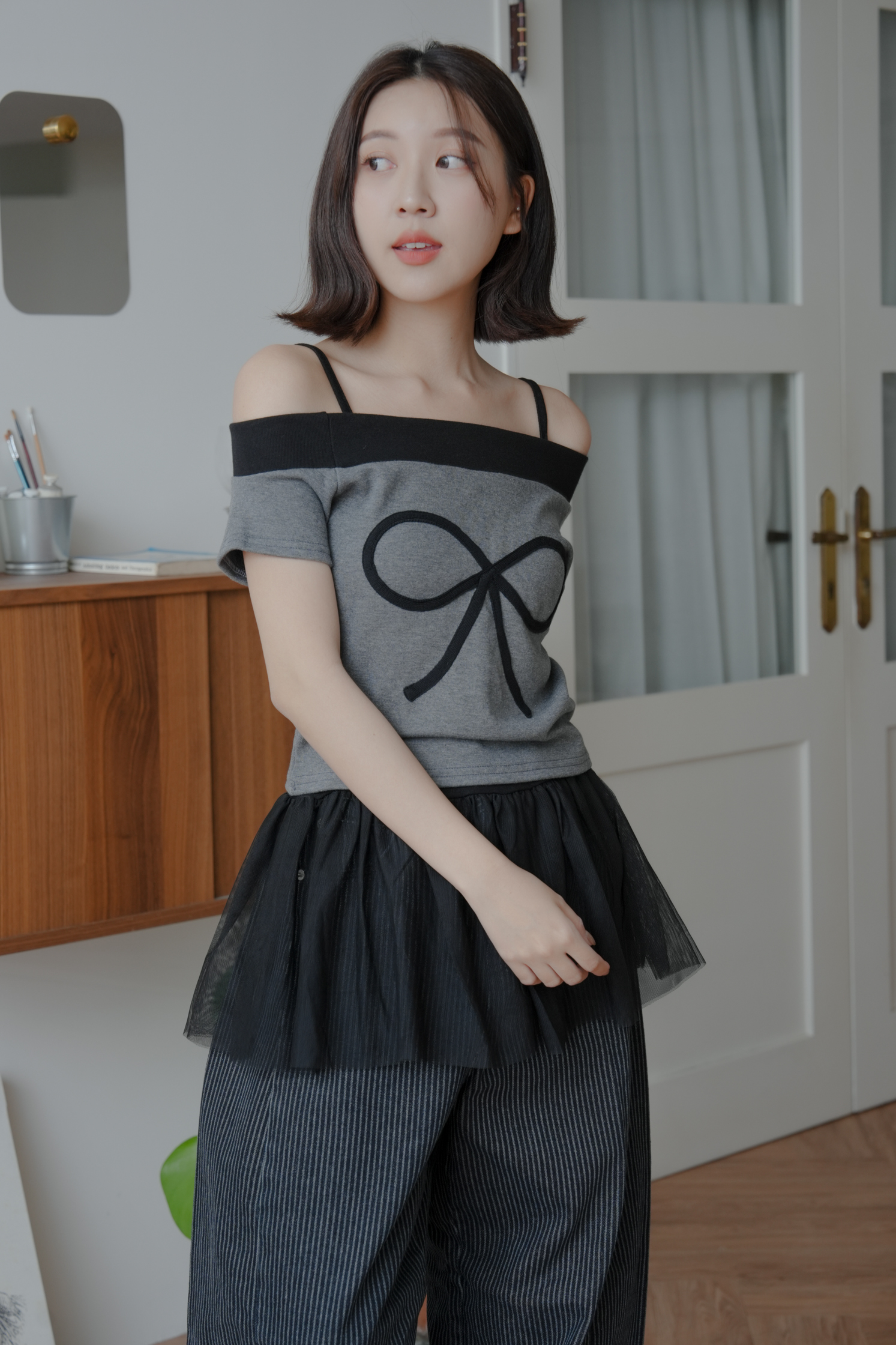 【Discount】Mesh Can Can One Piece #洋裝