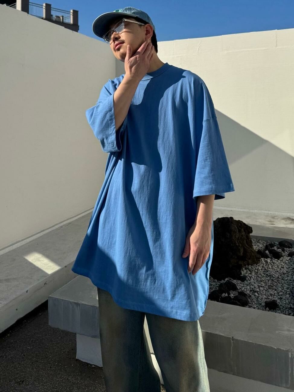 OverSize淨色短袖Tee Votus-084T