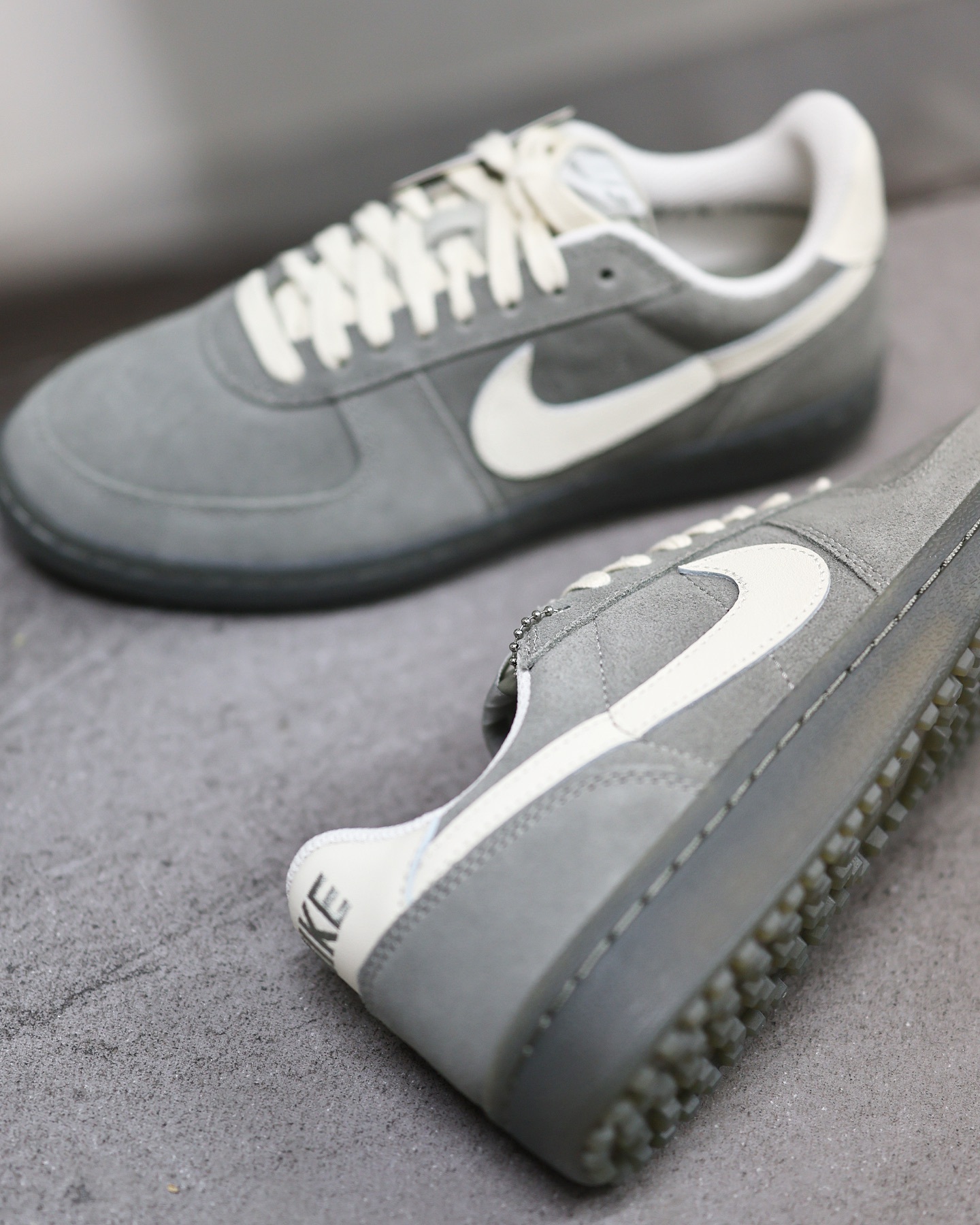 NIKE FIELD GENERAL 灰奶油米色麂皮膠底德訓鞋 IF0666-300