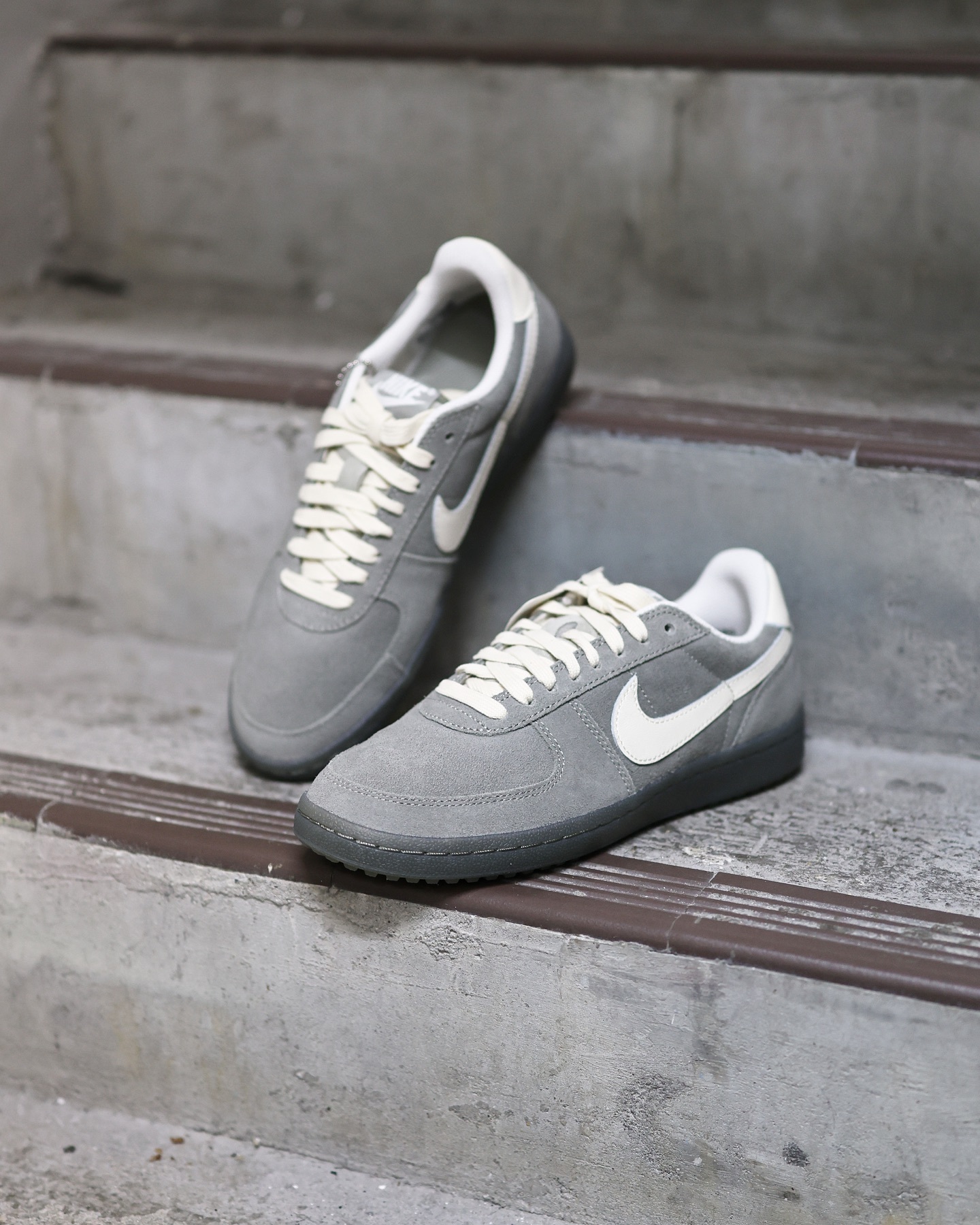 NIKE FIELD GENERAL 灰奶油米色麂皮膠底德訓鞋 IF0666-300