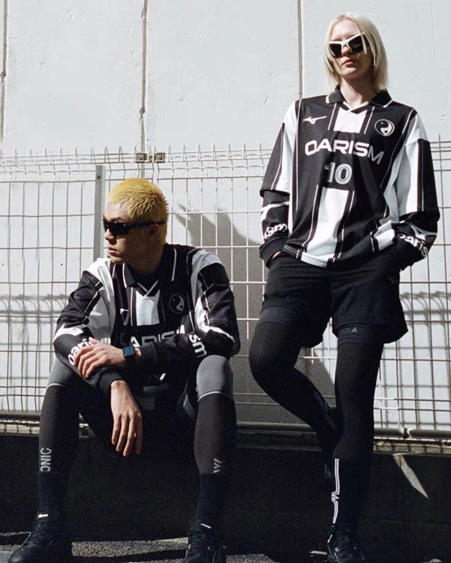 Mizuno x Oarism 聯名款 寬鬆 柯克船長 #假兩件 復古足球衣