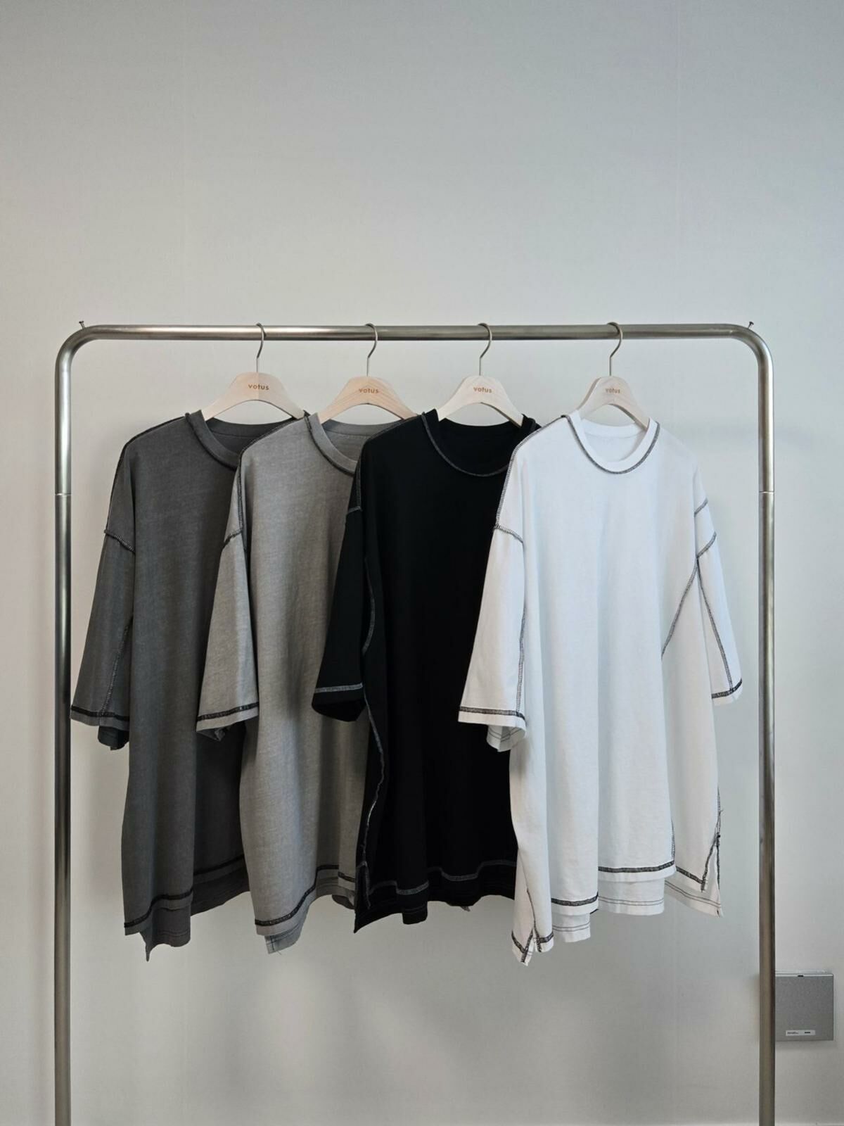 OverSize淨色短袖Tee Votus-106T