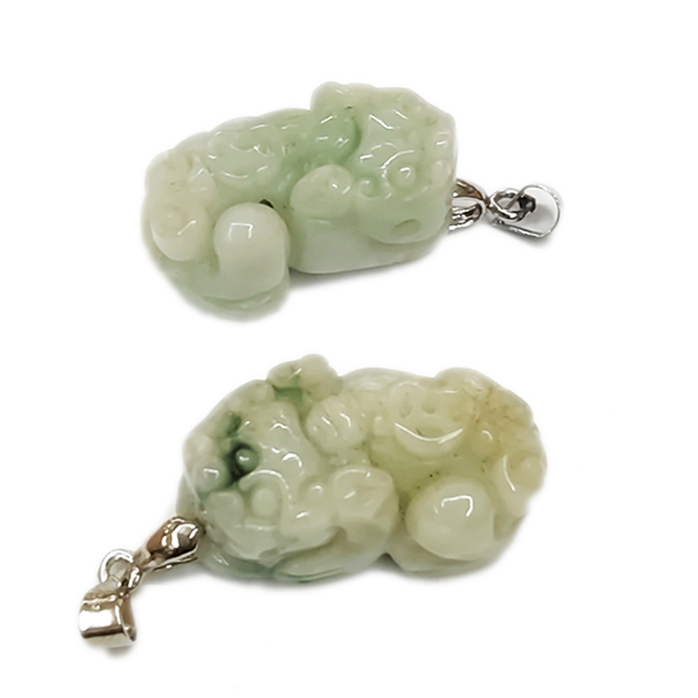 貔貅(緬甸玉)墜飾1對【十方】136903