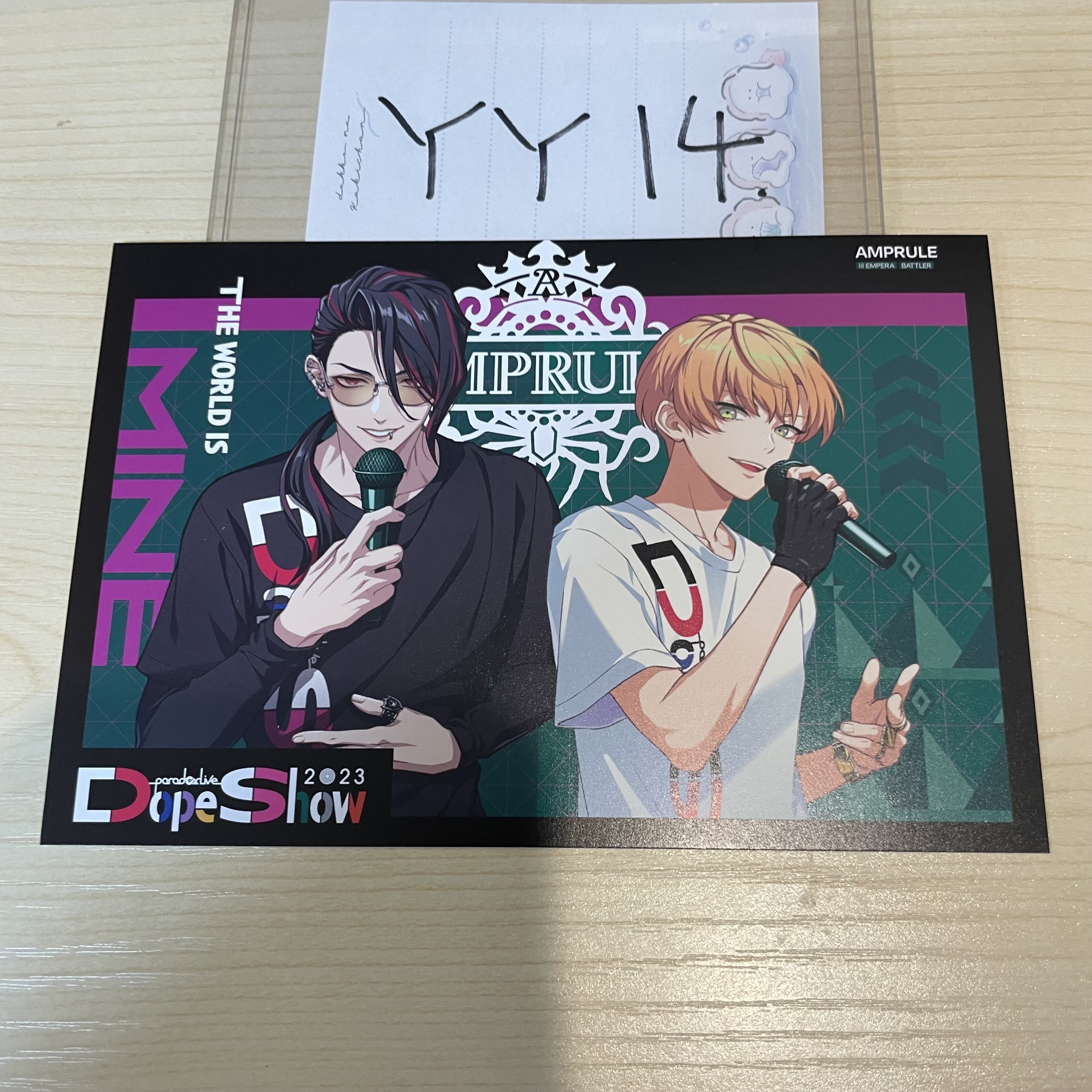 Paradox Live AMPRULE 明信片        #YY14