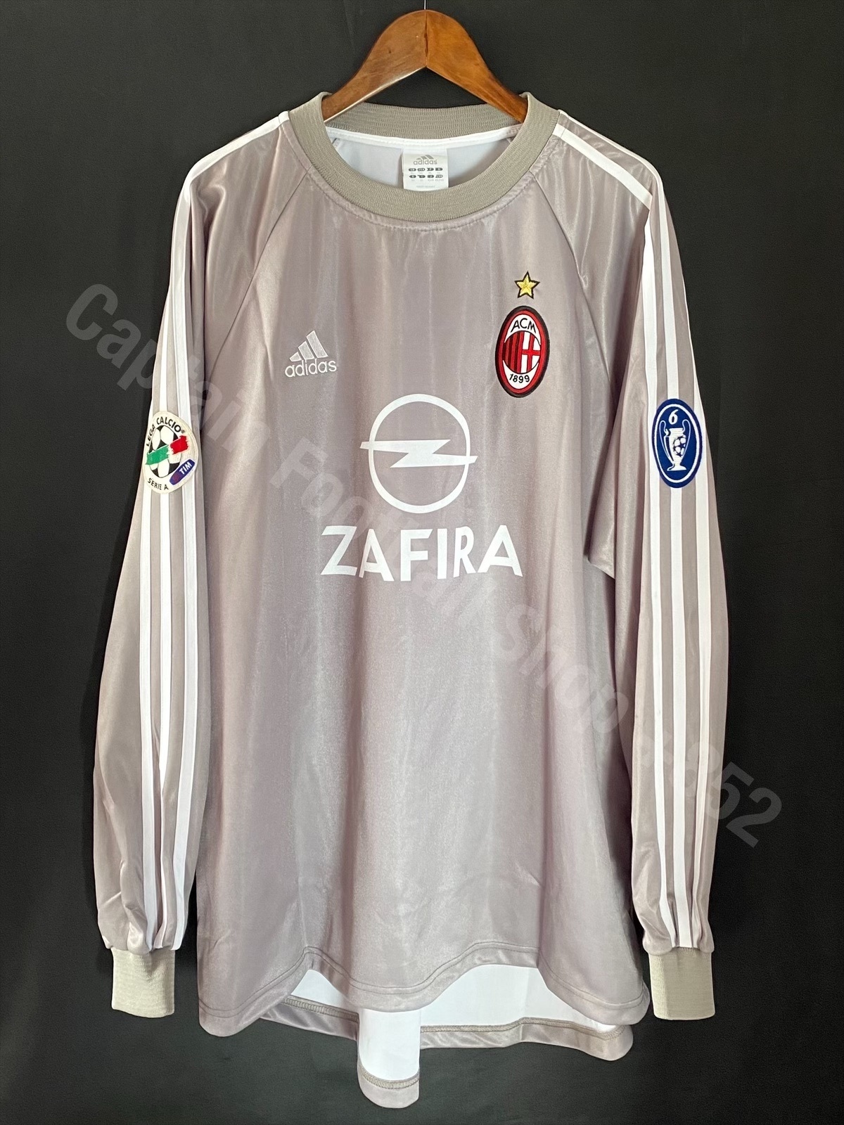 (Match Issue) AC Milan 2005-2006 Adidas Third Goalkeeper Match Worn Issue Shirt #1 DIDA