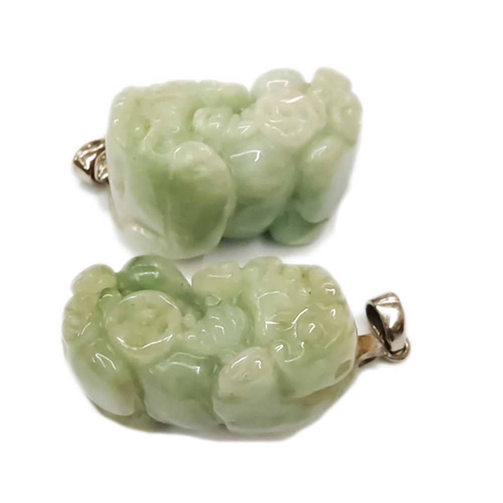 貔貅(緬甸玉)墜飾1對【十方】136900