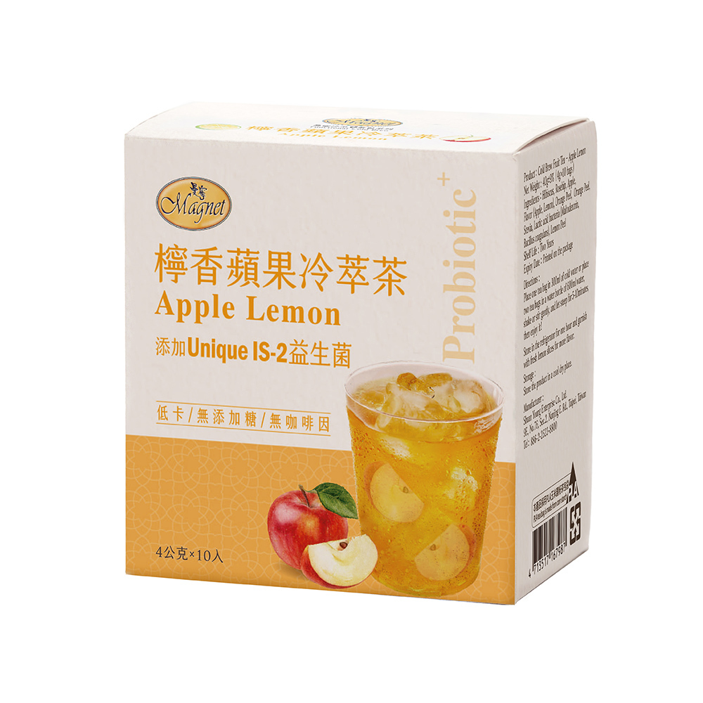 檸香蘋果冷萃茶4g X 10入/盒 (可冷泡)｜Caffeine-Free 無咖啡因果茶