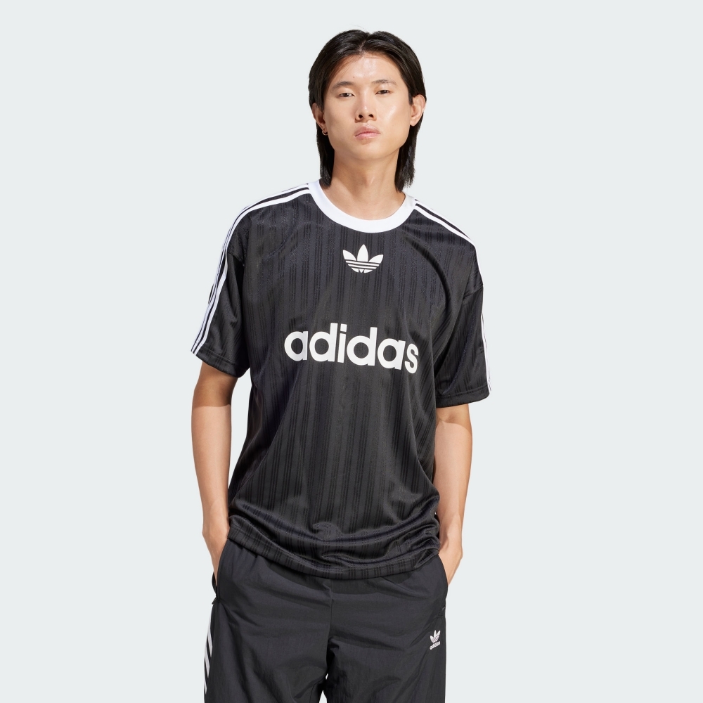 【 adidas ADICOLOR POLY 短TEE - 黑 】