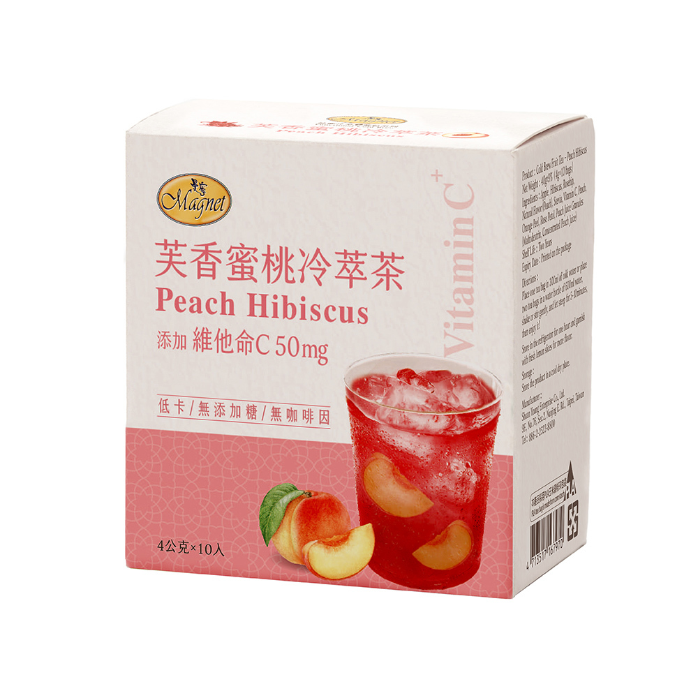 芙香蜜桃冷萃茶4g X 10入/盒｜Caffeine-Free 無咖啡因果茶