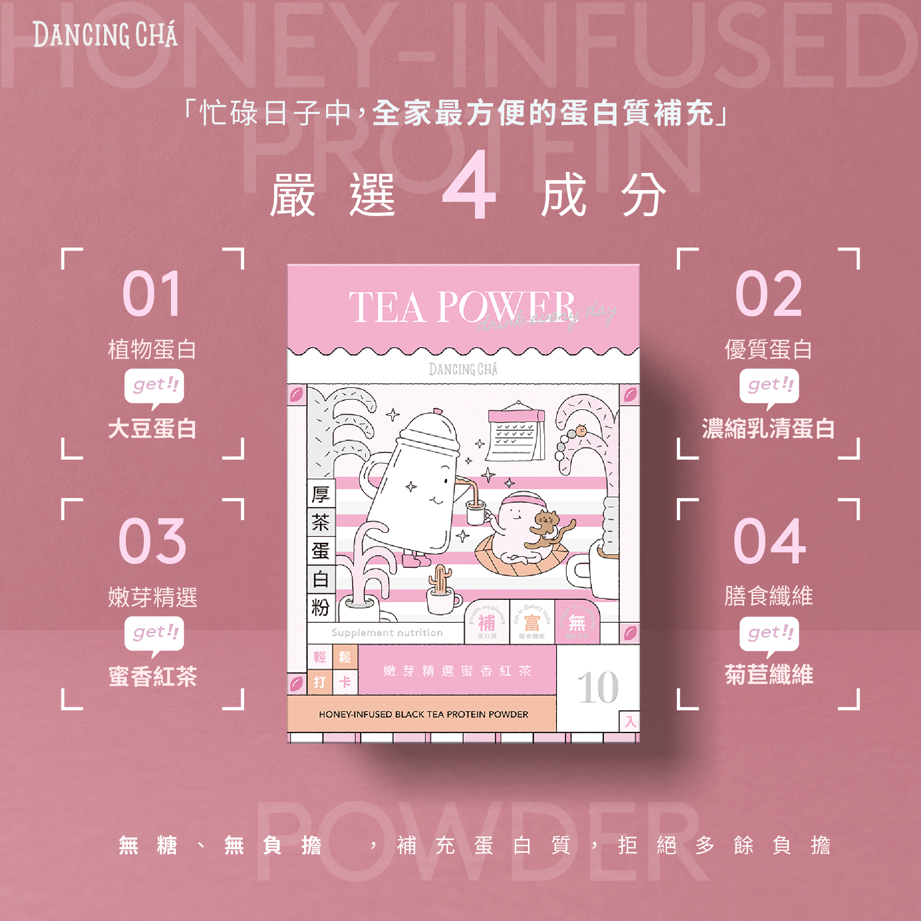 蜜香紅茶蛋白粉｜35g x 10入