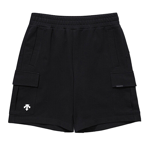 【 DESCENTE｜CARGO KNITSHORT PANTS 工裝針織短褲 - 黑 】