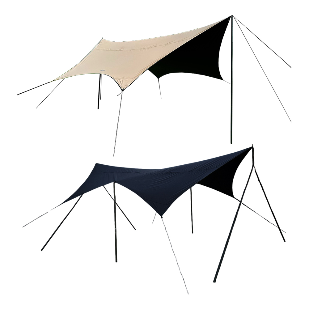 MB露營狂 510 六角黑膠蝶型天幕