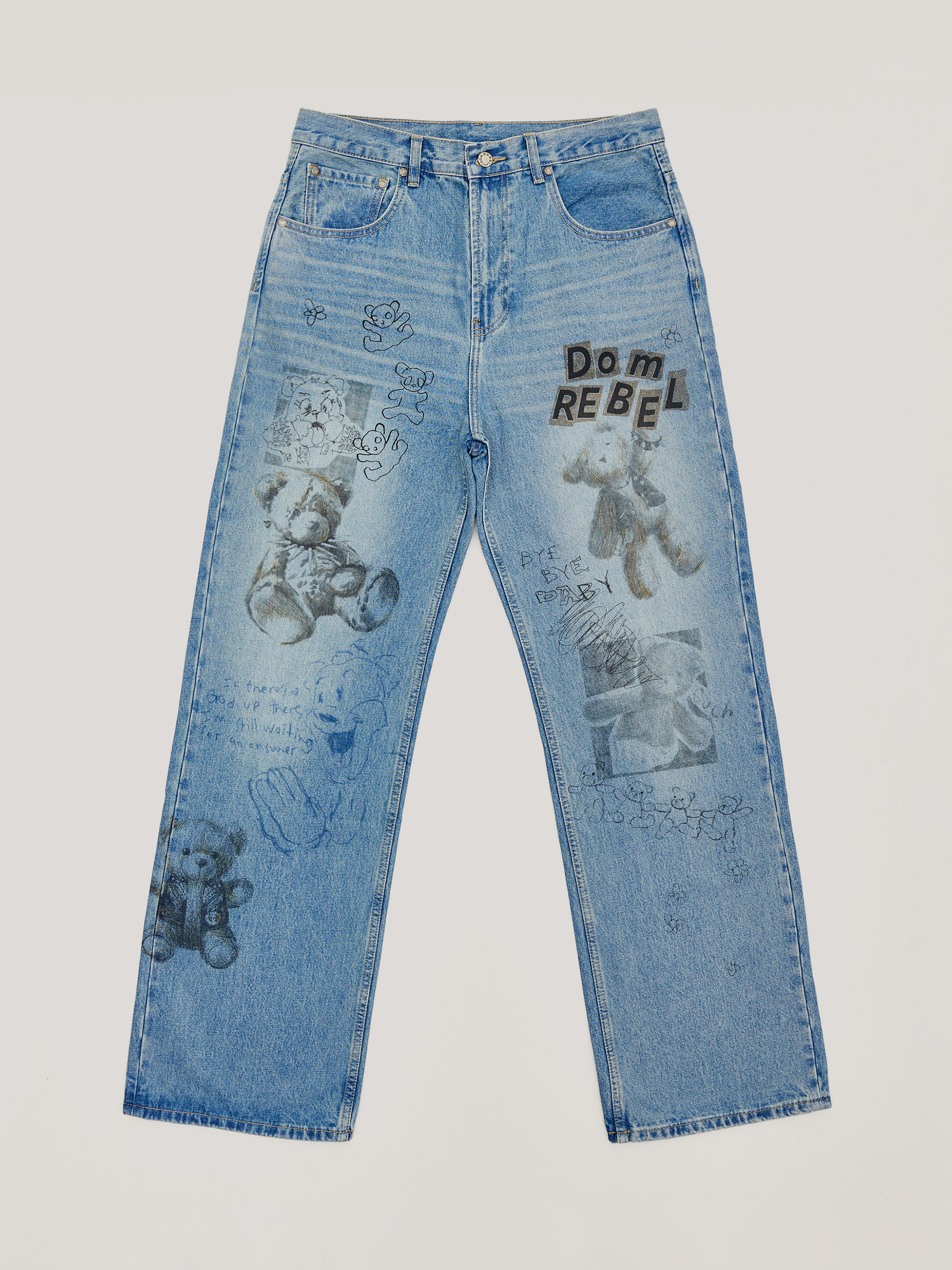 DOMREBEL STUFFY BOOTCUT JEANS  牛仔褲