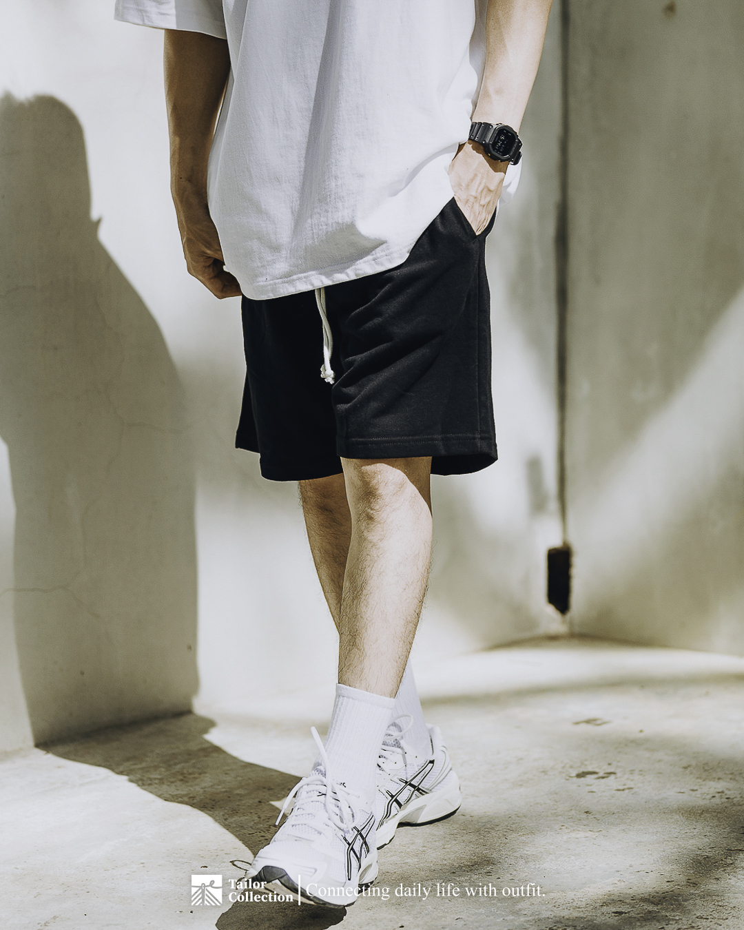 #現貨 Tailor collection 短棉褲 黑色 灰色