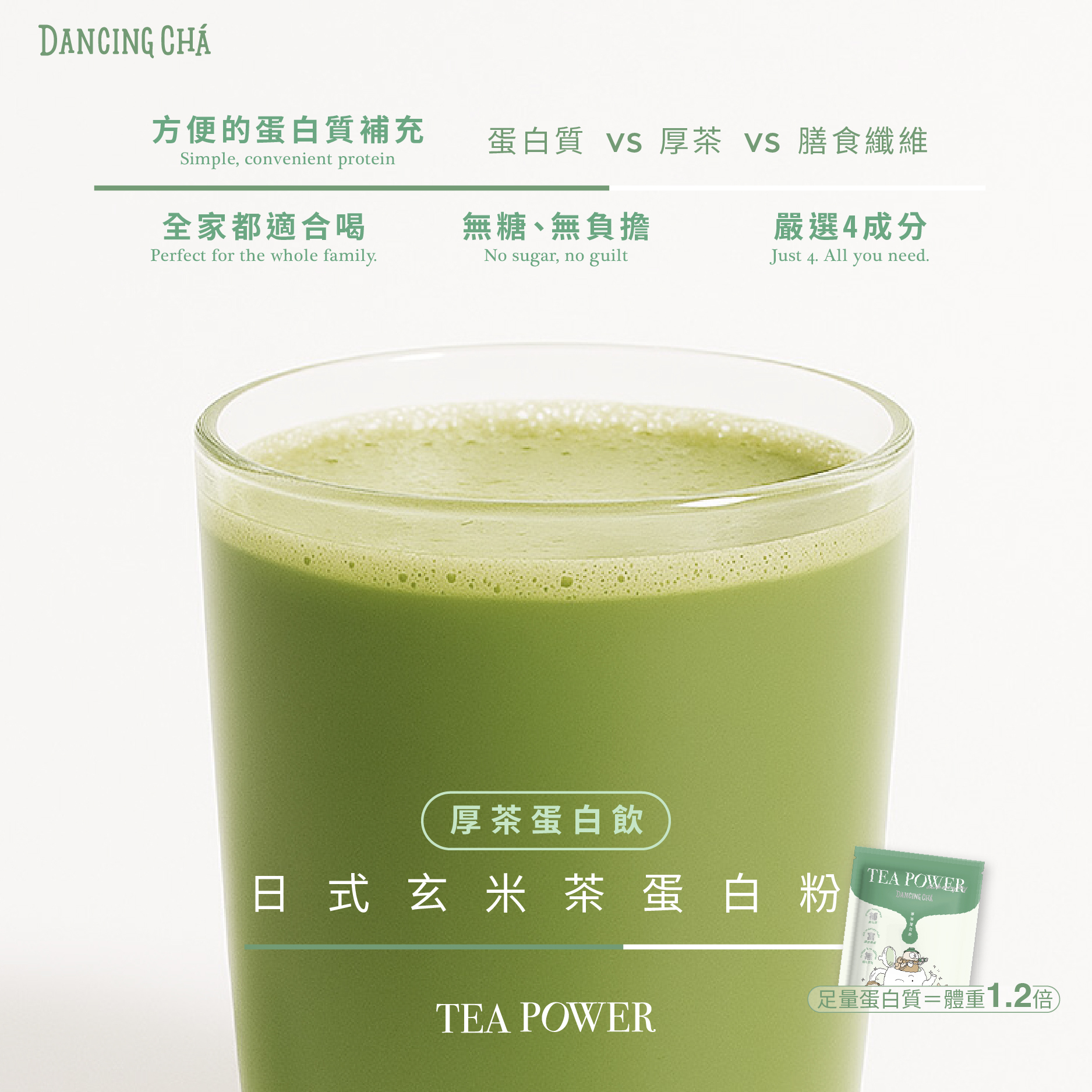 日式玄米茶蛋白粉|35g x 10入