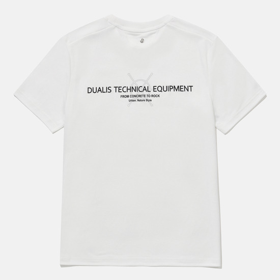 【 DESCENTE｜COOLING DUALIS 短TEE - 白 】