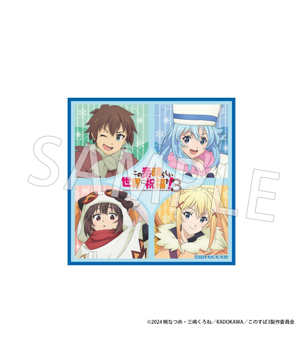預購-「為美好的世界獻上祝福！第三季」迷你毛巾 冬服 ver.【日本進口精品】