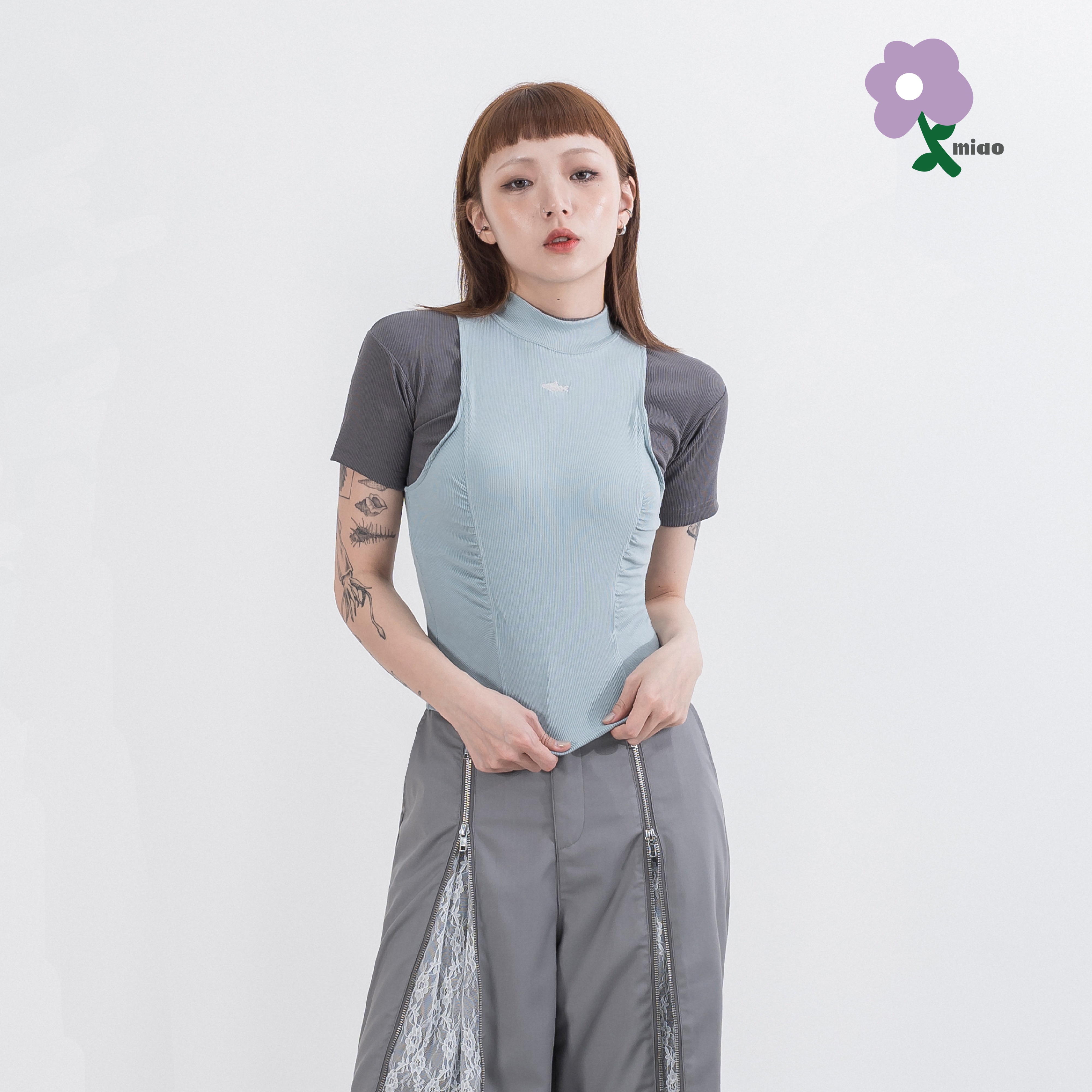AGILITY MIAO Shadow Off-Shoulder Vest 女裝 魚影 削肩背心 [M-V3S]