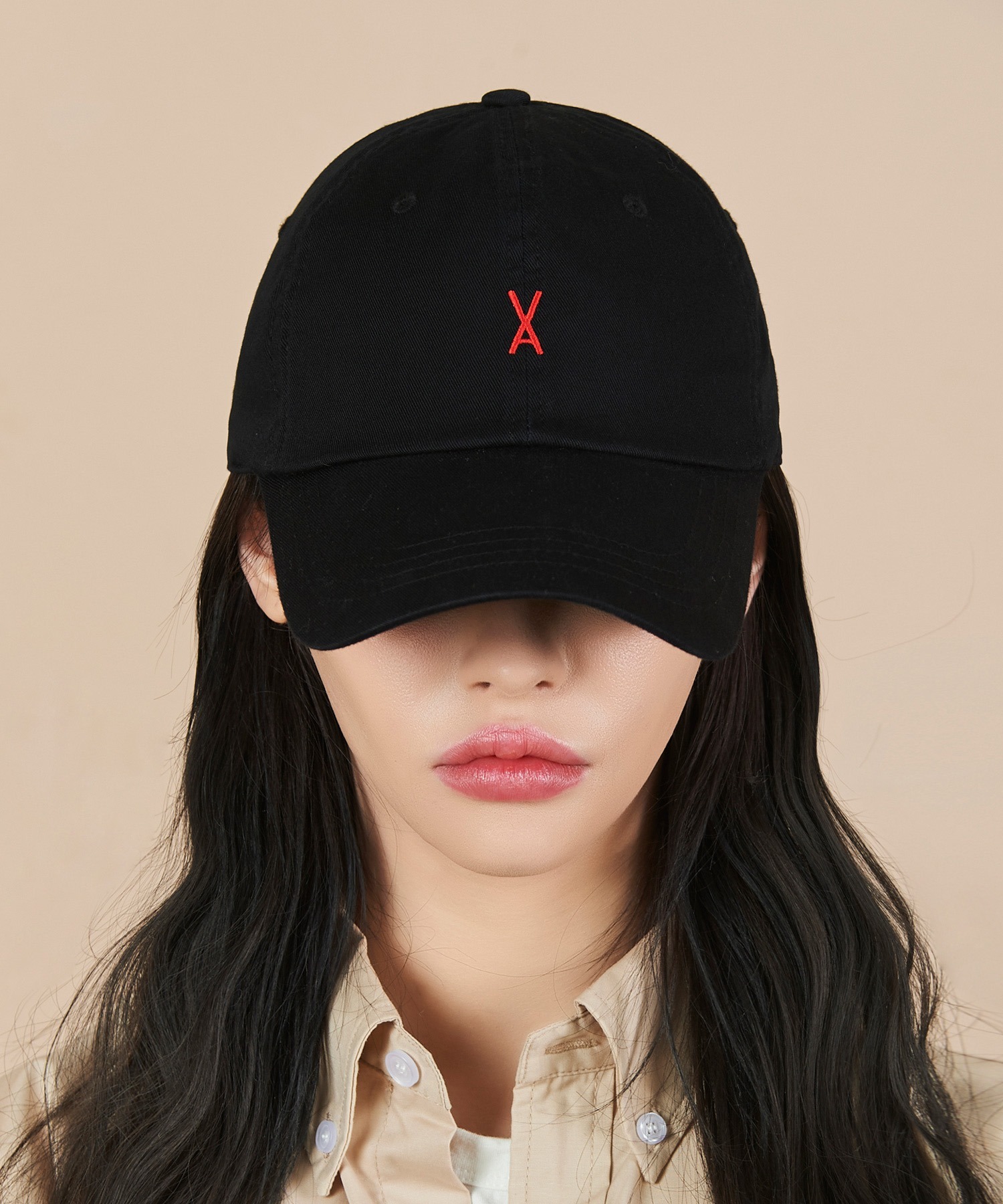 VARZAR Logo Over Fit Chino Ball Cap