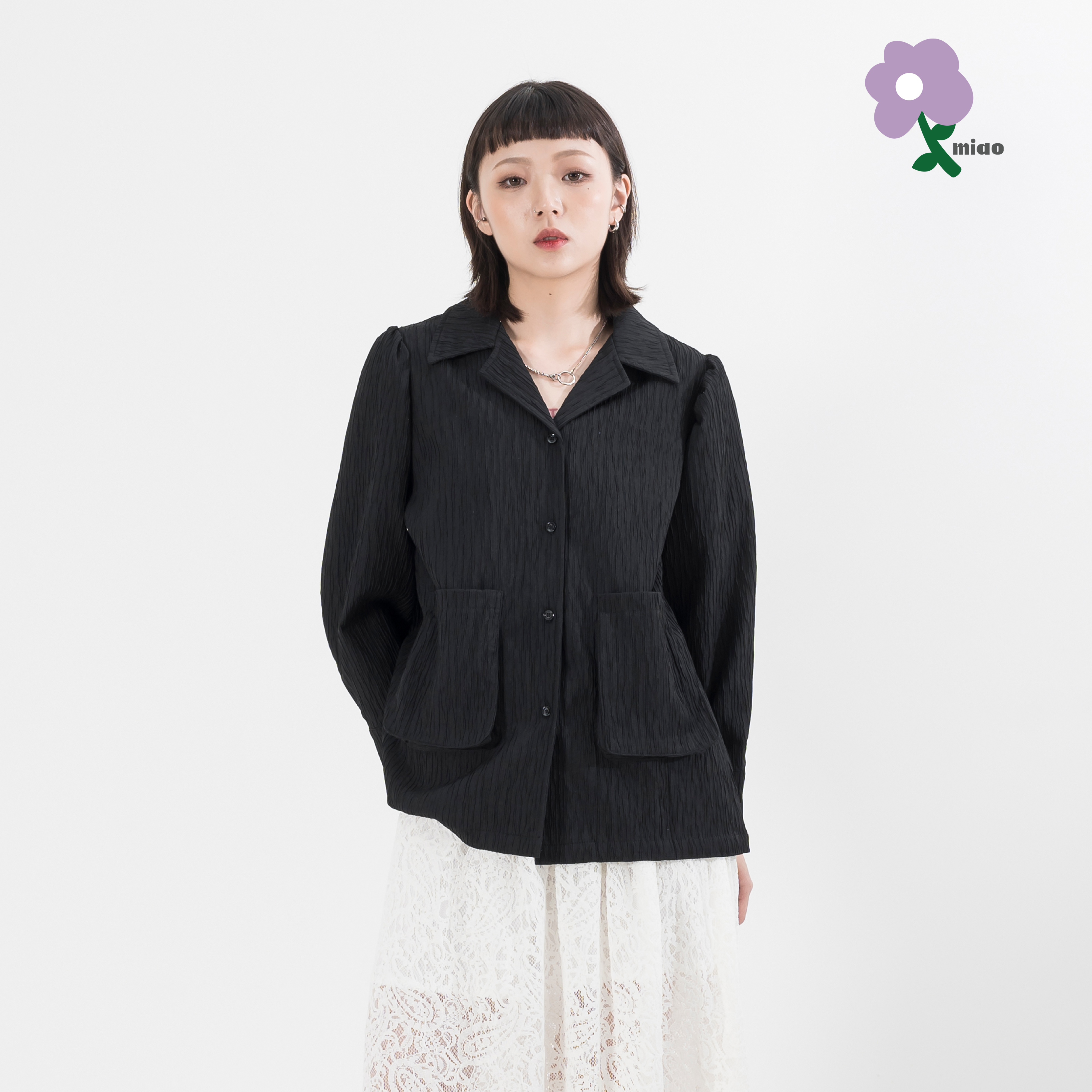 AGILITY MIAO Texture Pocket Shirts 女裝 大口袋 紋理襯衫 [V04]