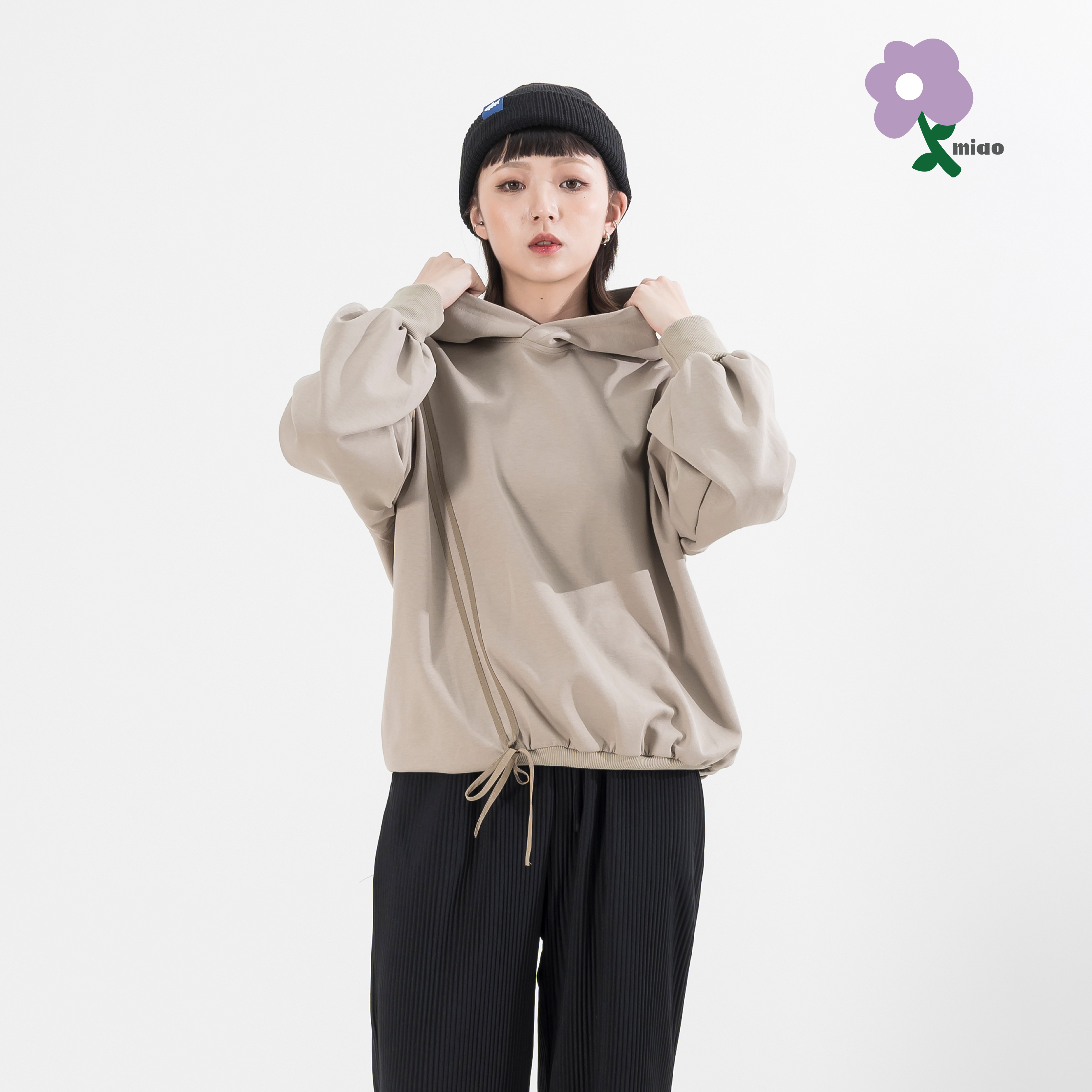AGILITY MIAO Straps Hoodie 女裝 綁帶蝴蝶結 帽Tee [V02]