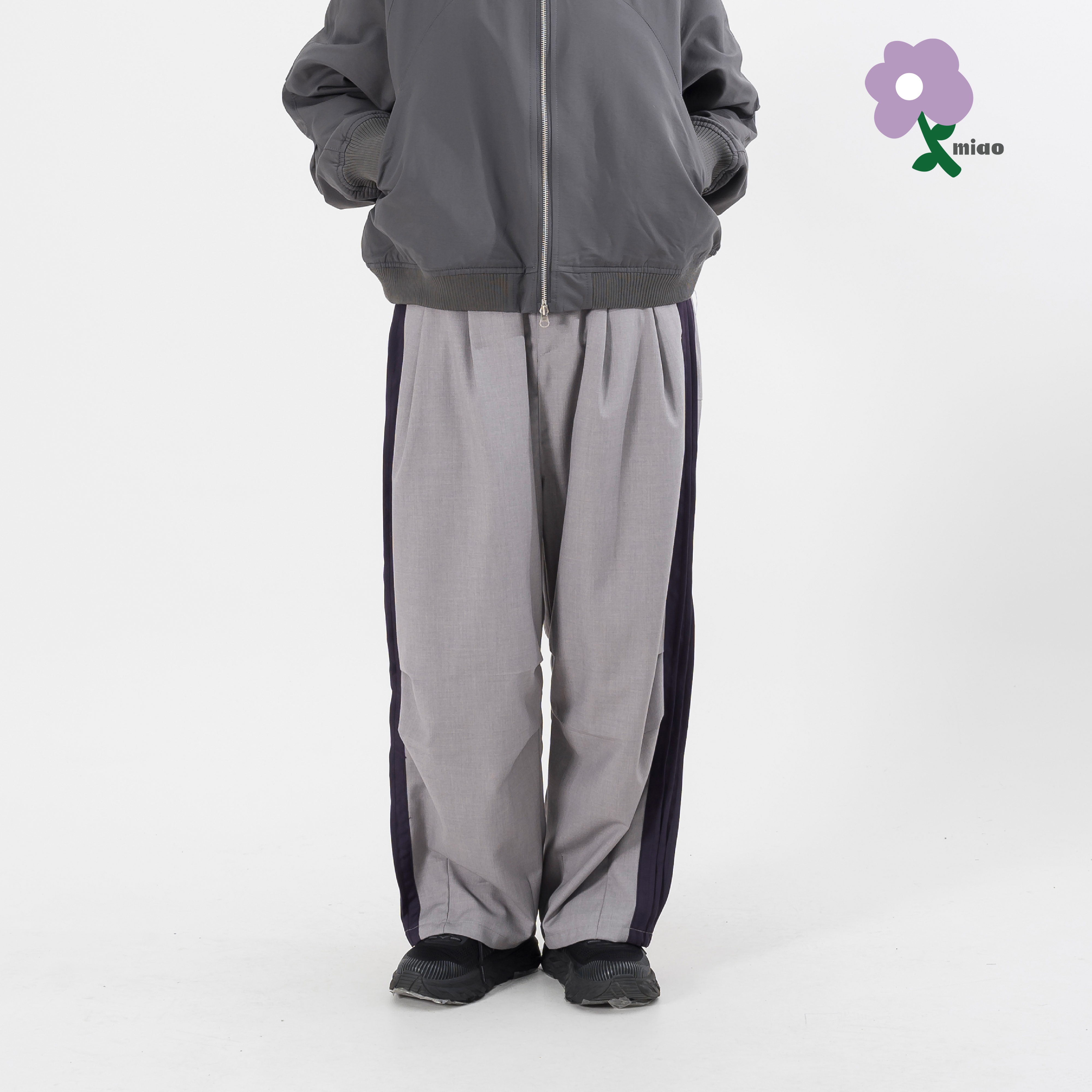 AGILITY MIAO Splice Straight Suit Pants 女裝 拼接 出芽 西裝長褲 [I-06]