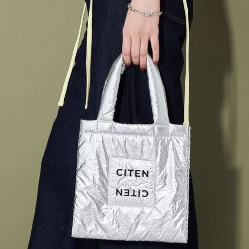 CITEN 透明標 托特包 手提包 單肩 S號 透明LOGO 日本代購