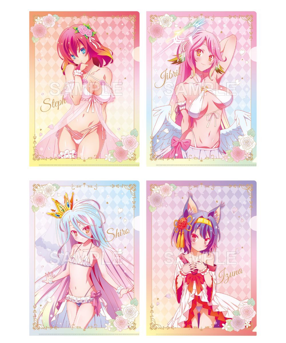 預購-『NO GAME NO LIFE 遊戲人生』 A4 File夾套組 Anime 10th anniversary 系列 【日本進口精品】