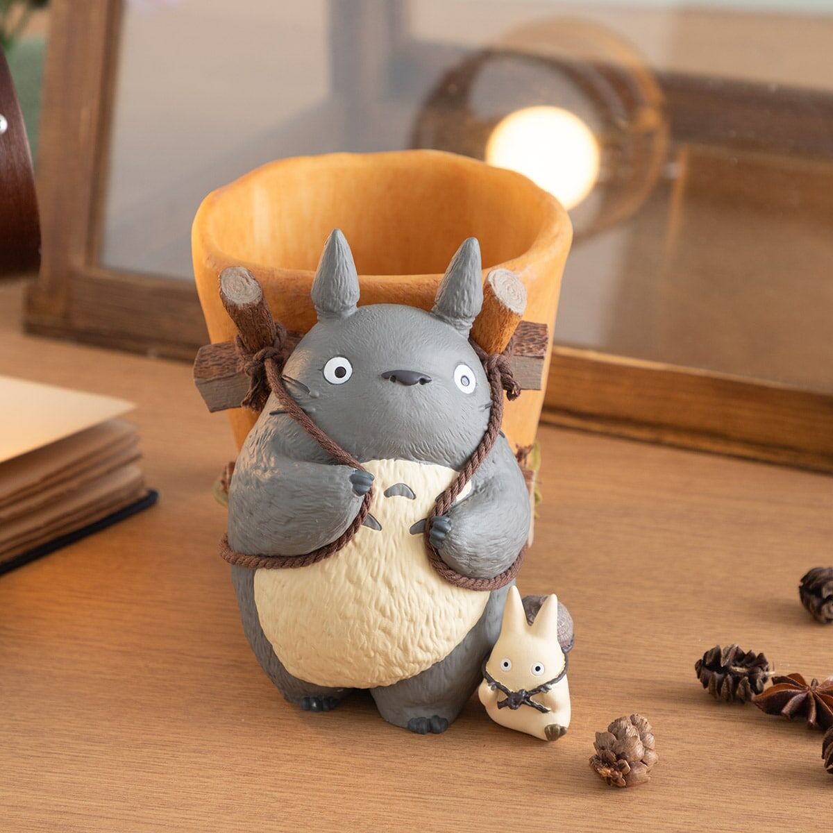 花盆 龍貓背著走