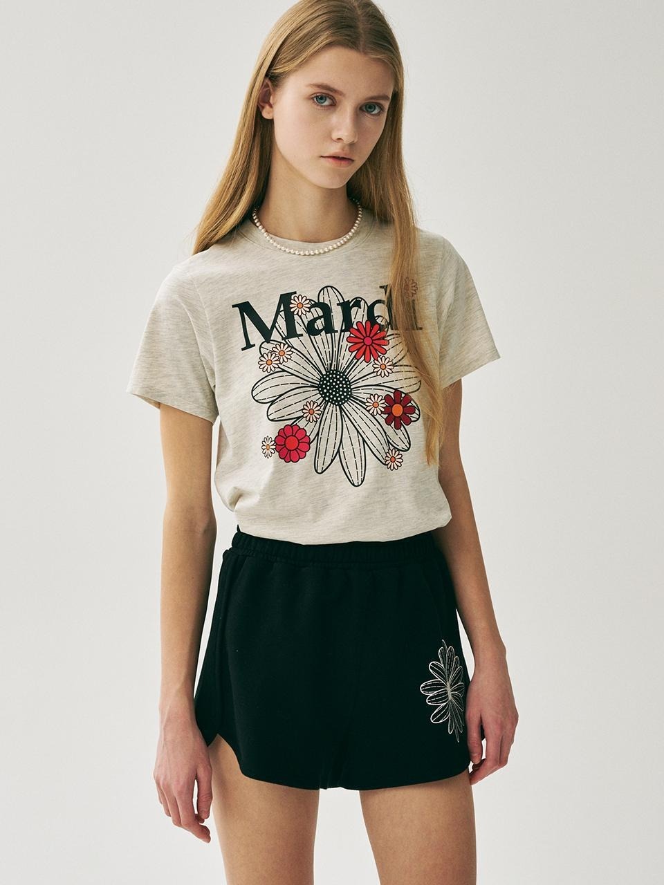 Mardi Mercredi SLIM TSHIRT FLOWERMARDI BLOSSOM