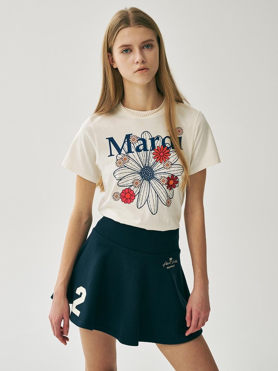 Mardi Mercredi SLIM TSHIRT FLOWERMARDI BLOSSOM