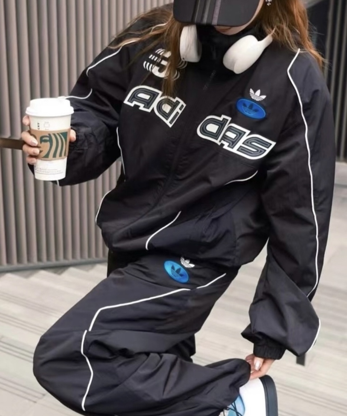 Adidas Originals 賽車風外套 防風 長袖 休閒 黑色 灰色 JM8033 JM8034/預購