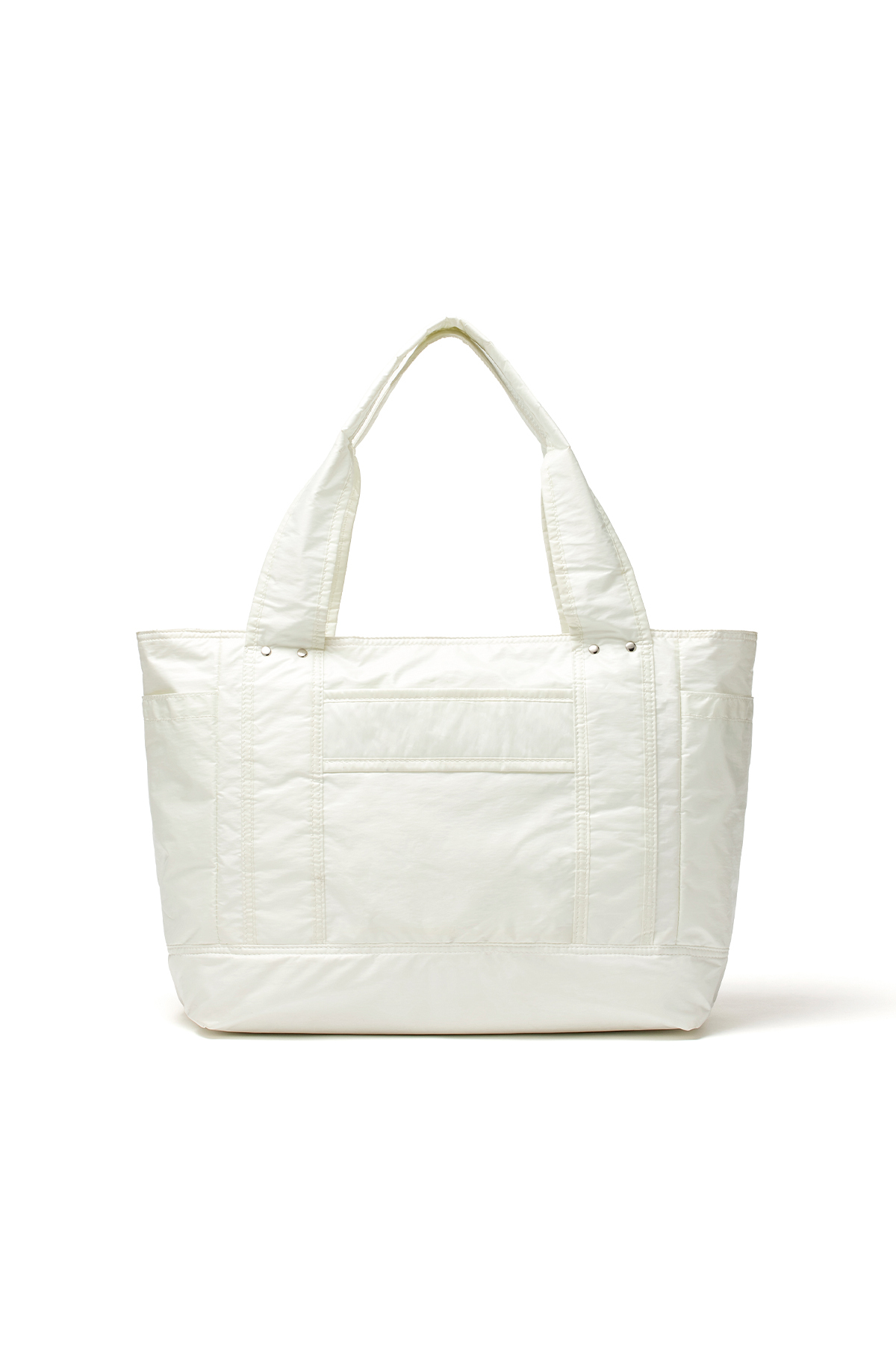 尼龍兩用大容量托特包 象牙白