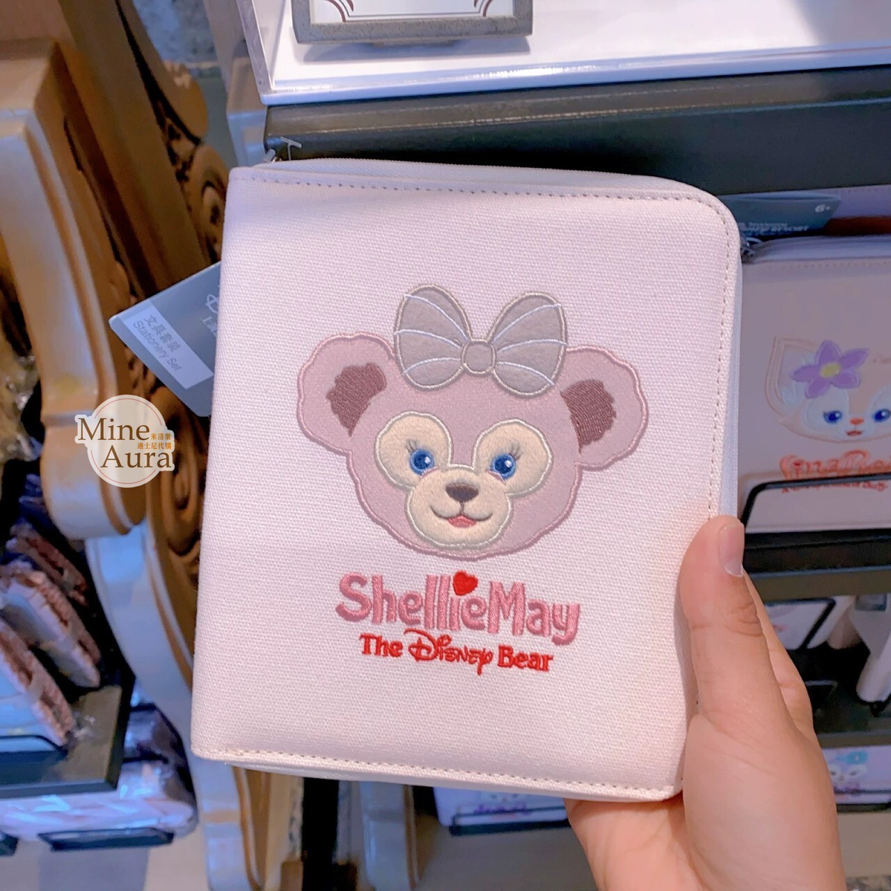 雪莉玫 ShellieMay 大頭 圖案 記事本 筆記本 文具包 文具組 -上海迪士尼樂園